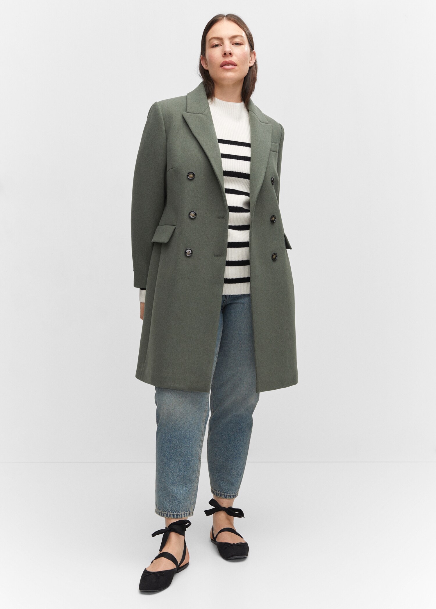 Wool double-breasted coat - Details of the article 3