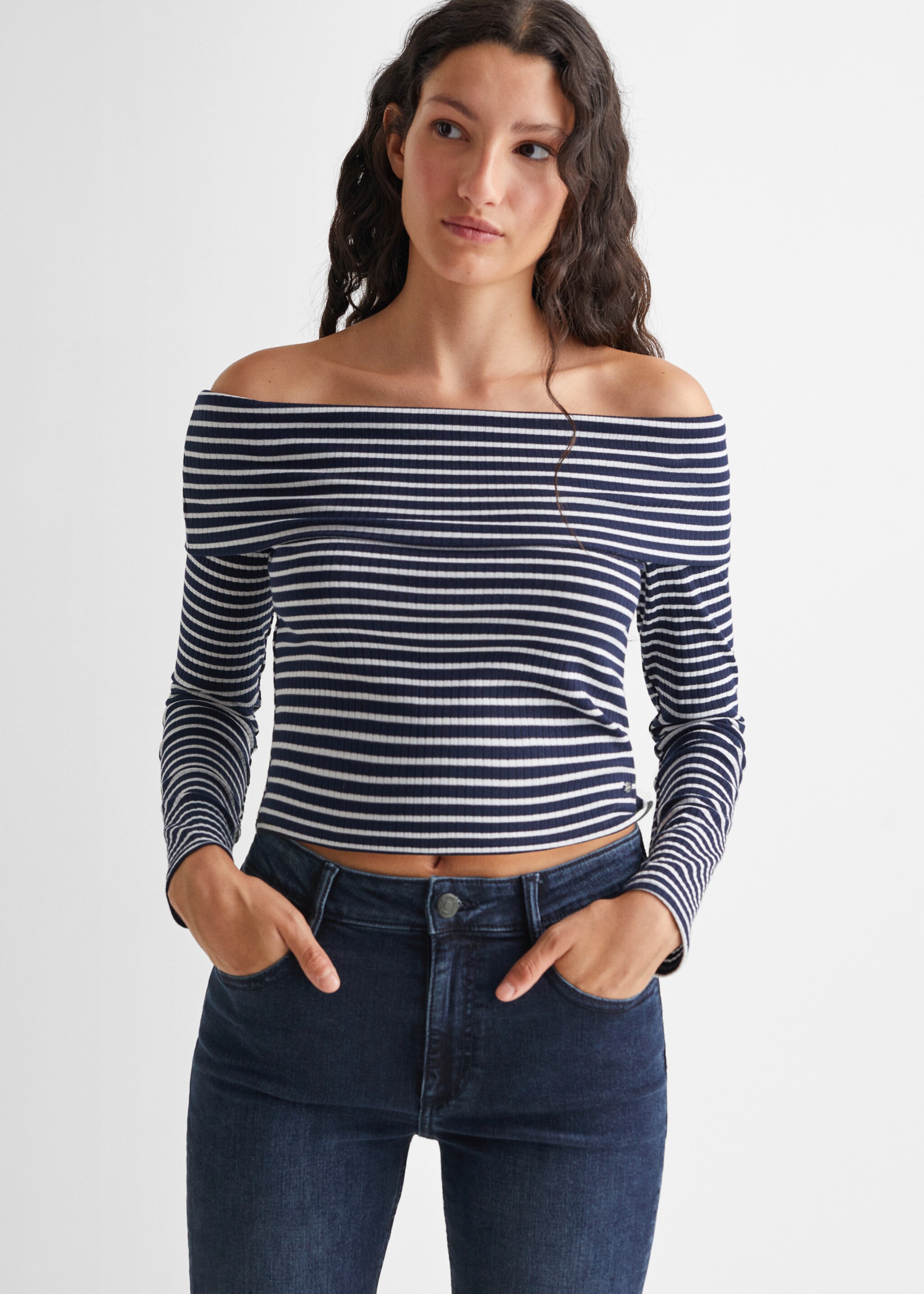 Flared finished jeans - Medium plane