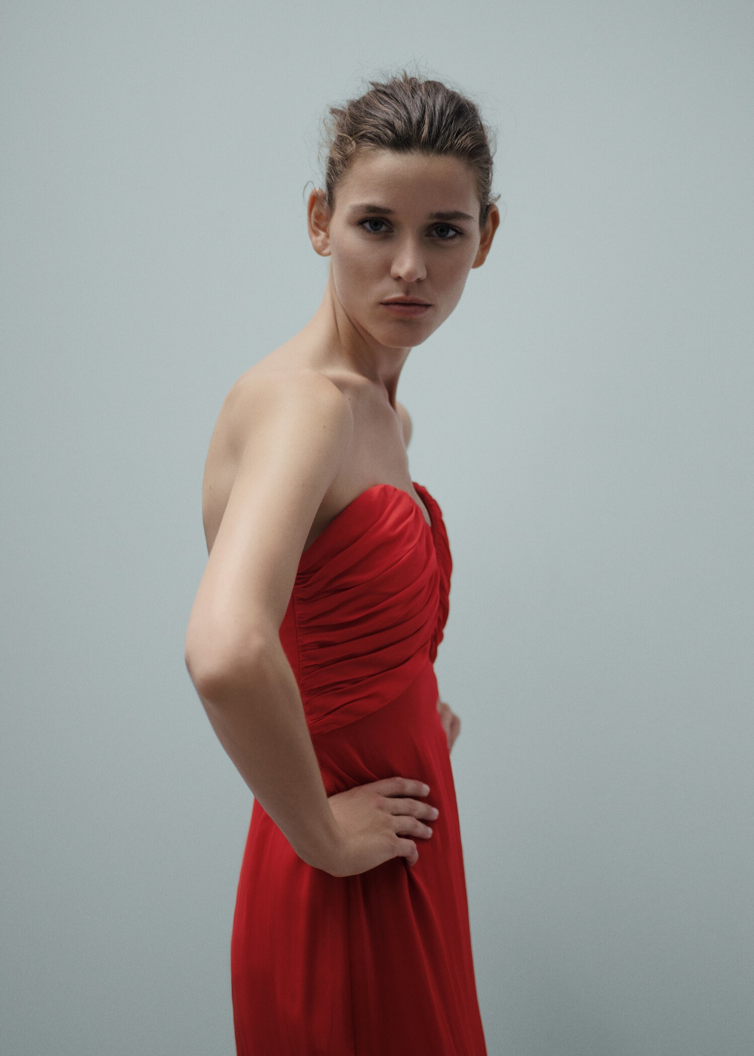 Strapless dress with sweetheart neckline - Details of the article 1