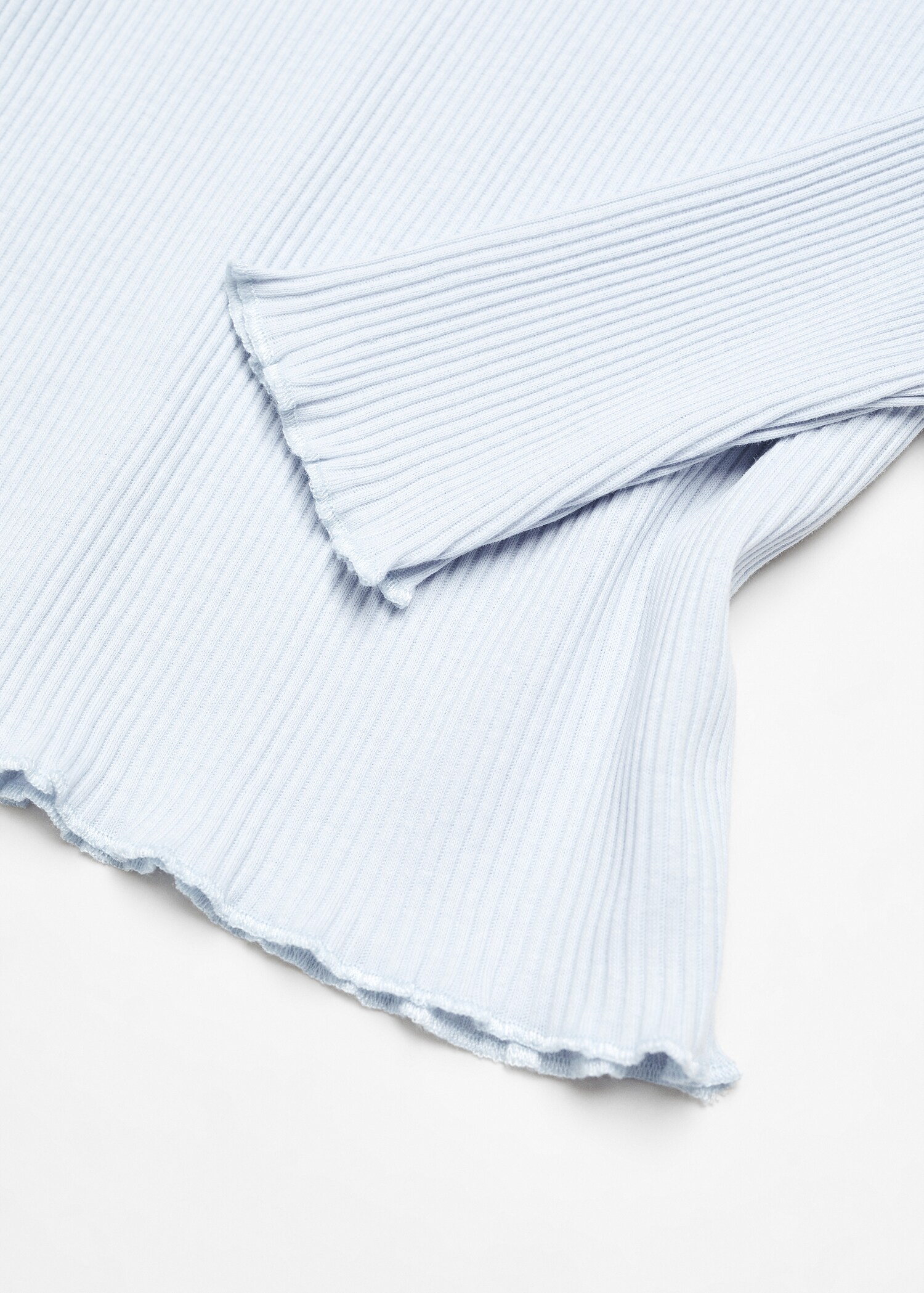 Ribbed high neck t-shirt - Details of the article 8