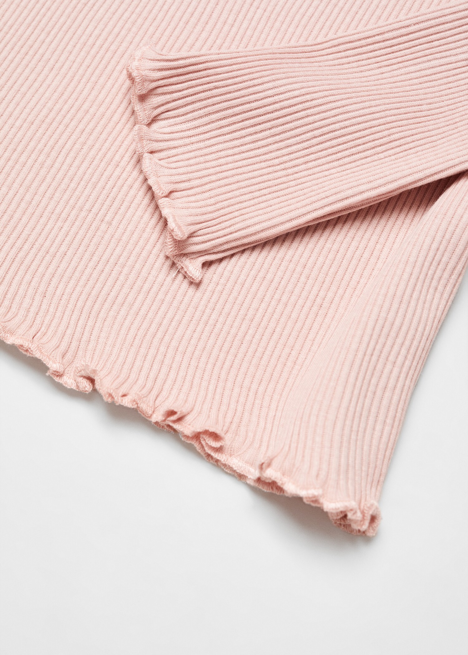 Ribbed high neck t-shirt - Details of the article 8