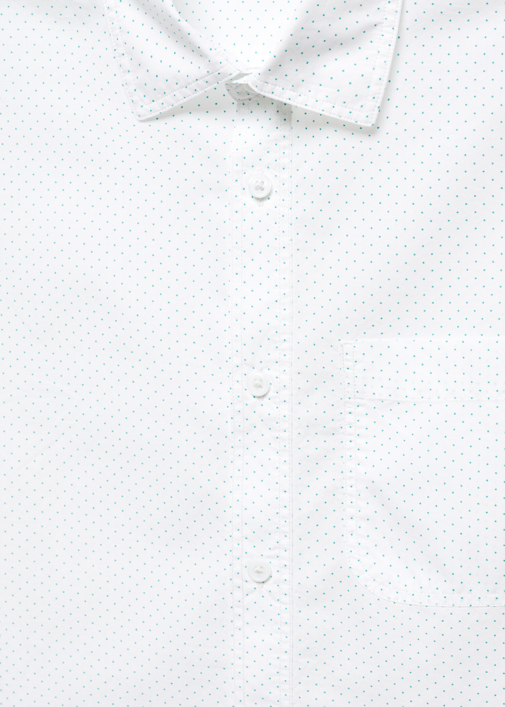 Chemise 100 % coton manches courtes en micro-imprimé - Détail de l'article 8