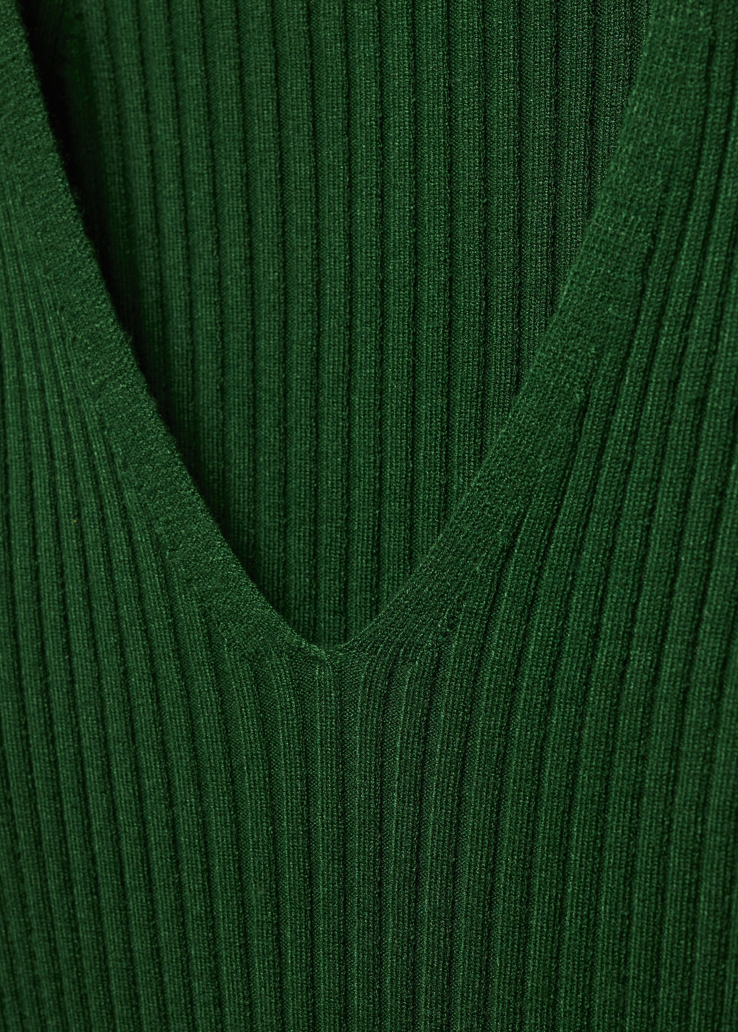 Pull-over côtelé col en V - Détail de l'article 8