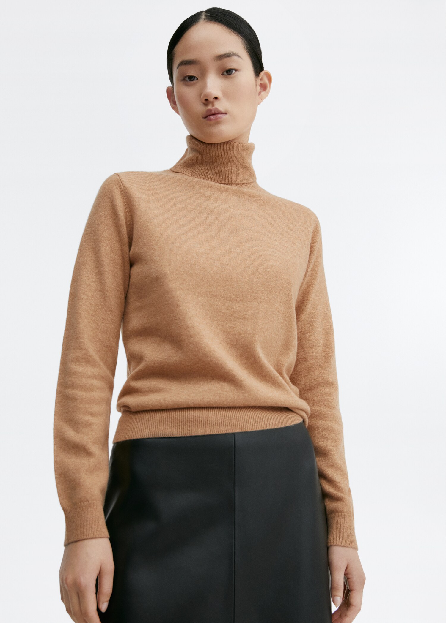 100% cashmere turtleneck sweater - Medium plane