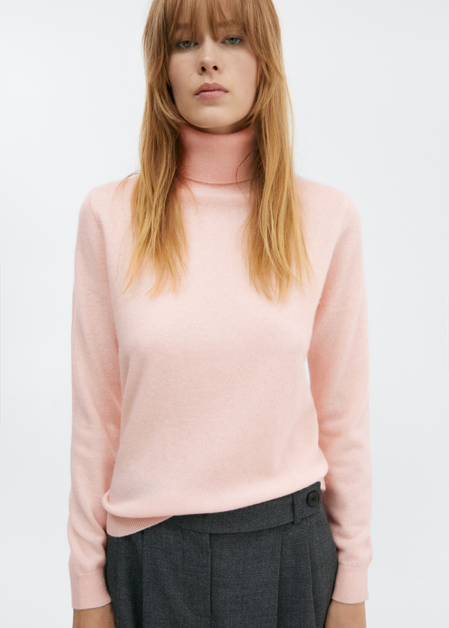 100% cashmere turtleneck sweater - Medium plane