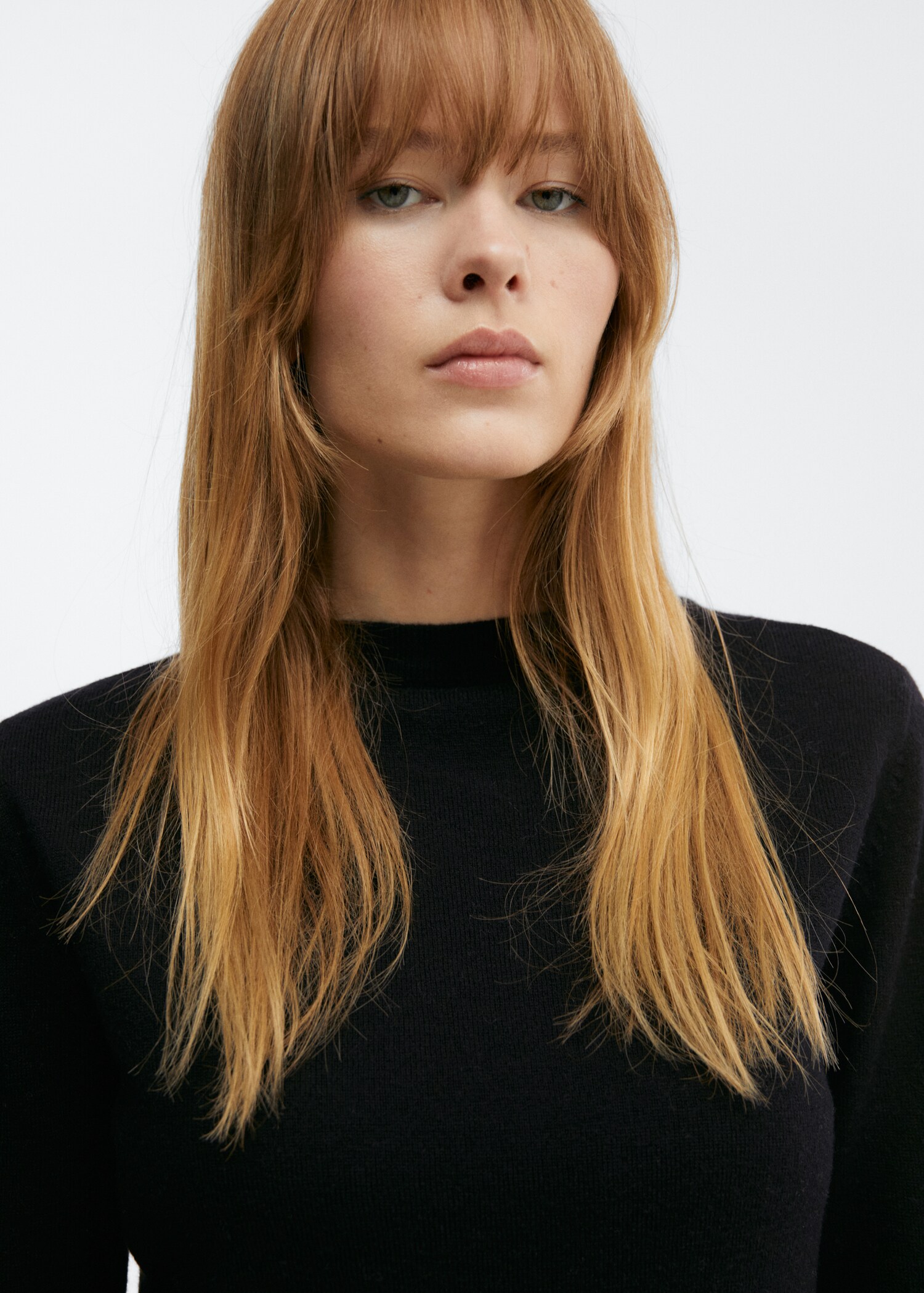 High collar wool sweater - Details of the article 1