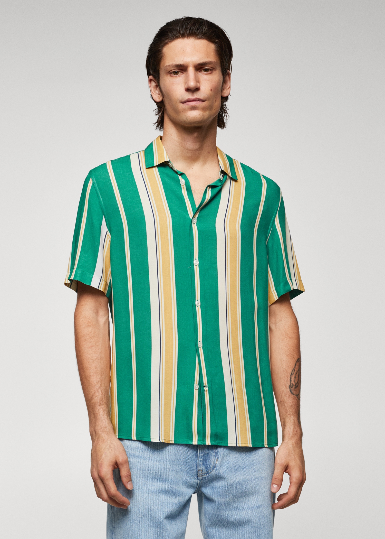 UNIONBAY Chemise tissée boutonnée en rayonne pour homme, Bleu, Petit UNIONBAY Chemise tissée boutonnée en rayonne pour homme, Bleu, Petit
