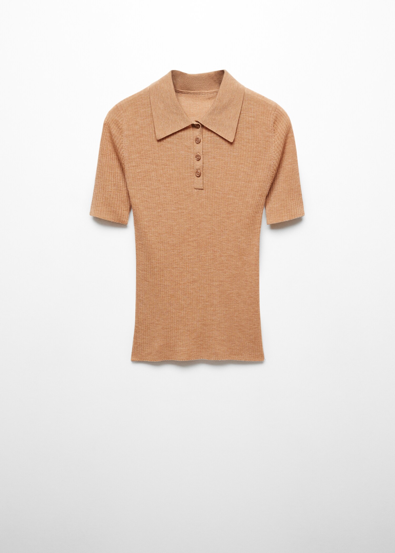 Polo collar wool sweater - Article without model