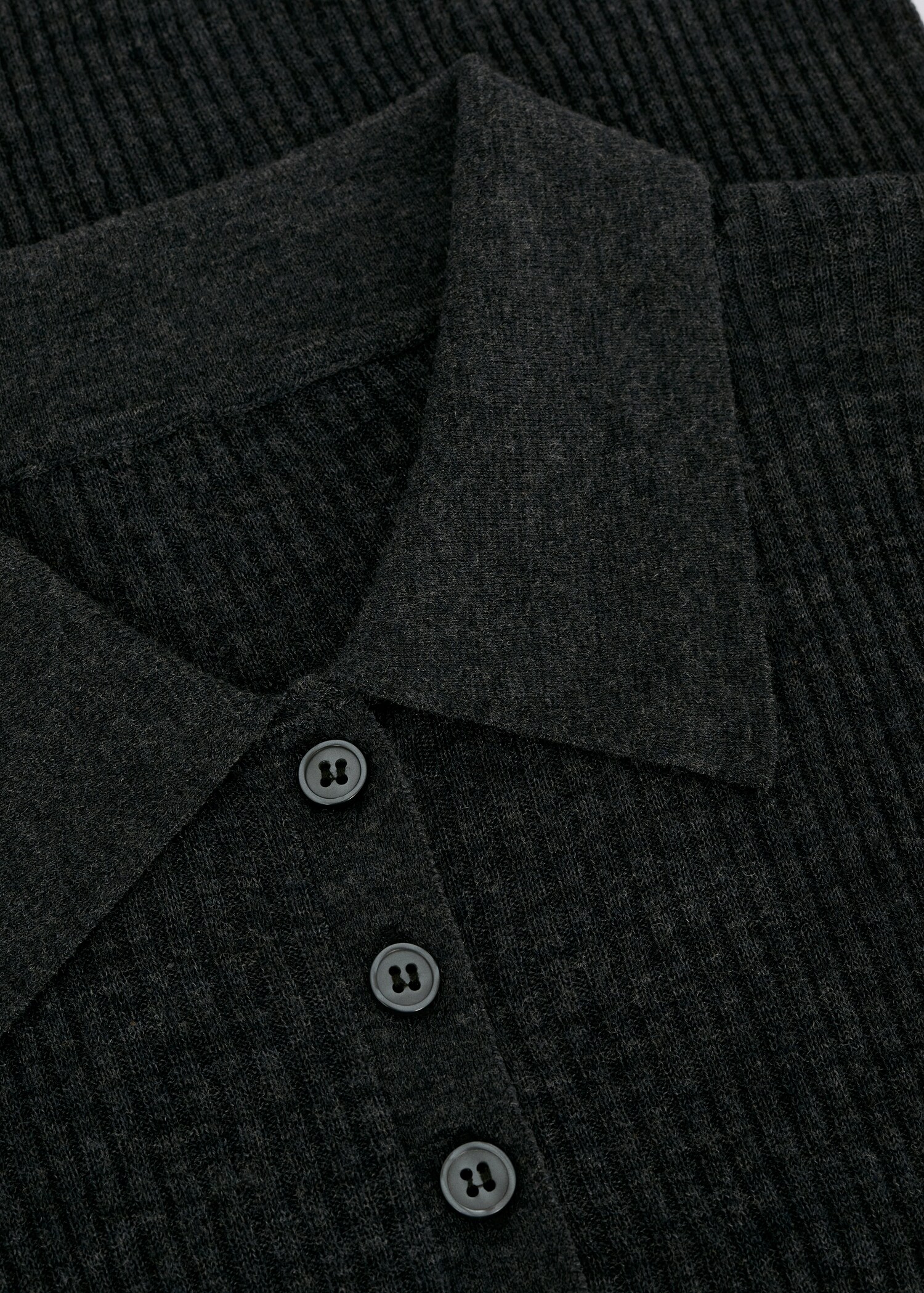 Polo collar wool sweater - Details of the article 8