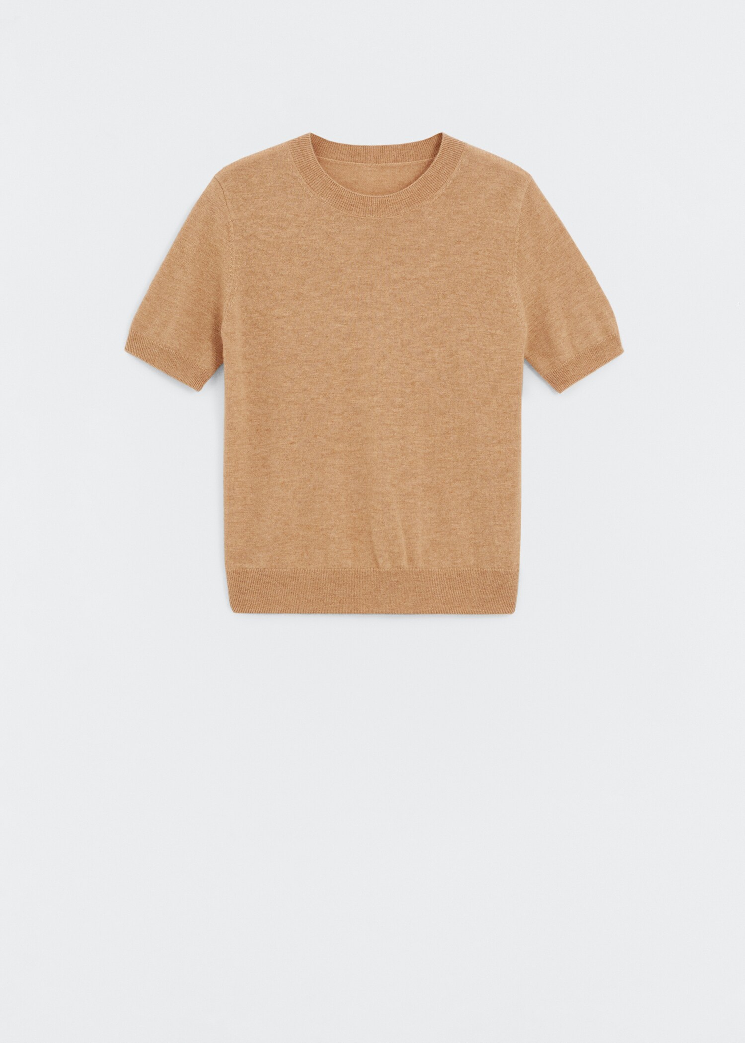 Short-sleeved wool sweater - Article without model