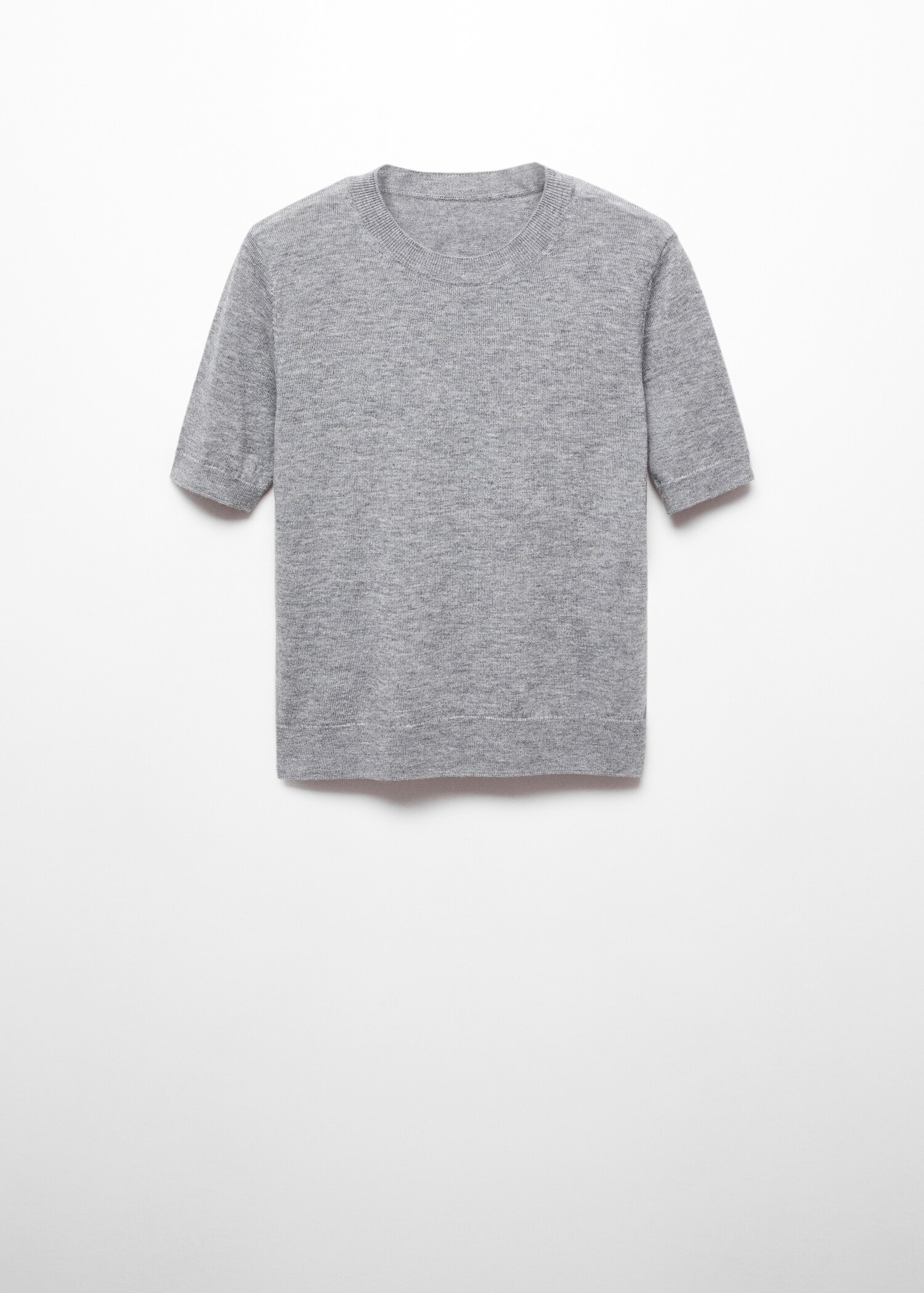 Short-sleeved wool sweater - Article without model