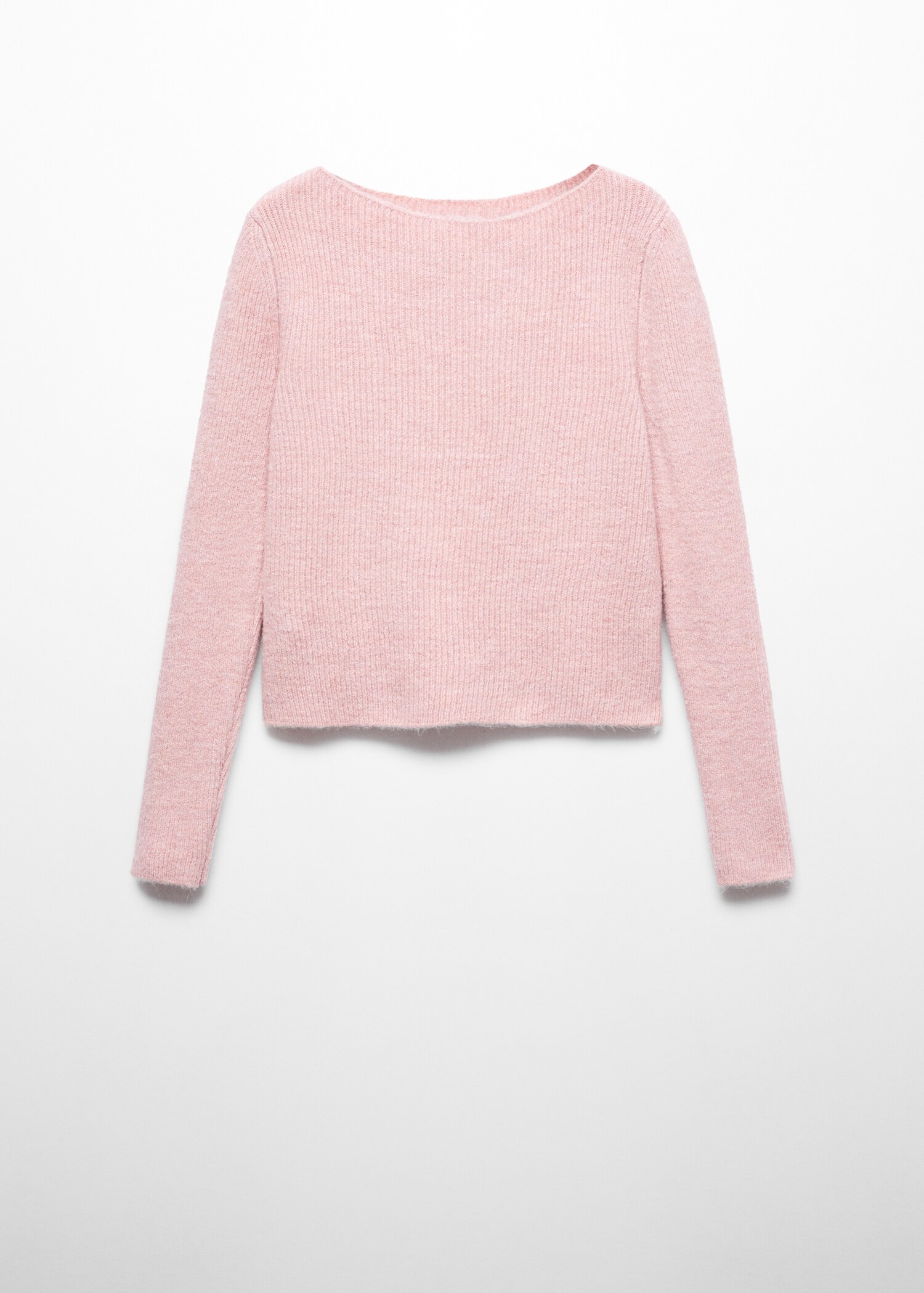 Boat-neck knitted sweater - Article without model