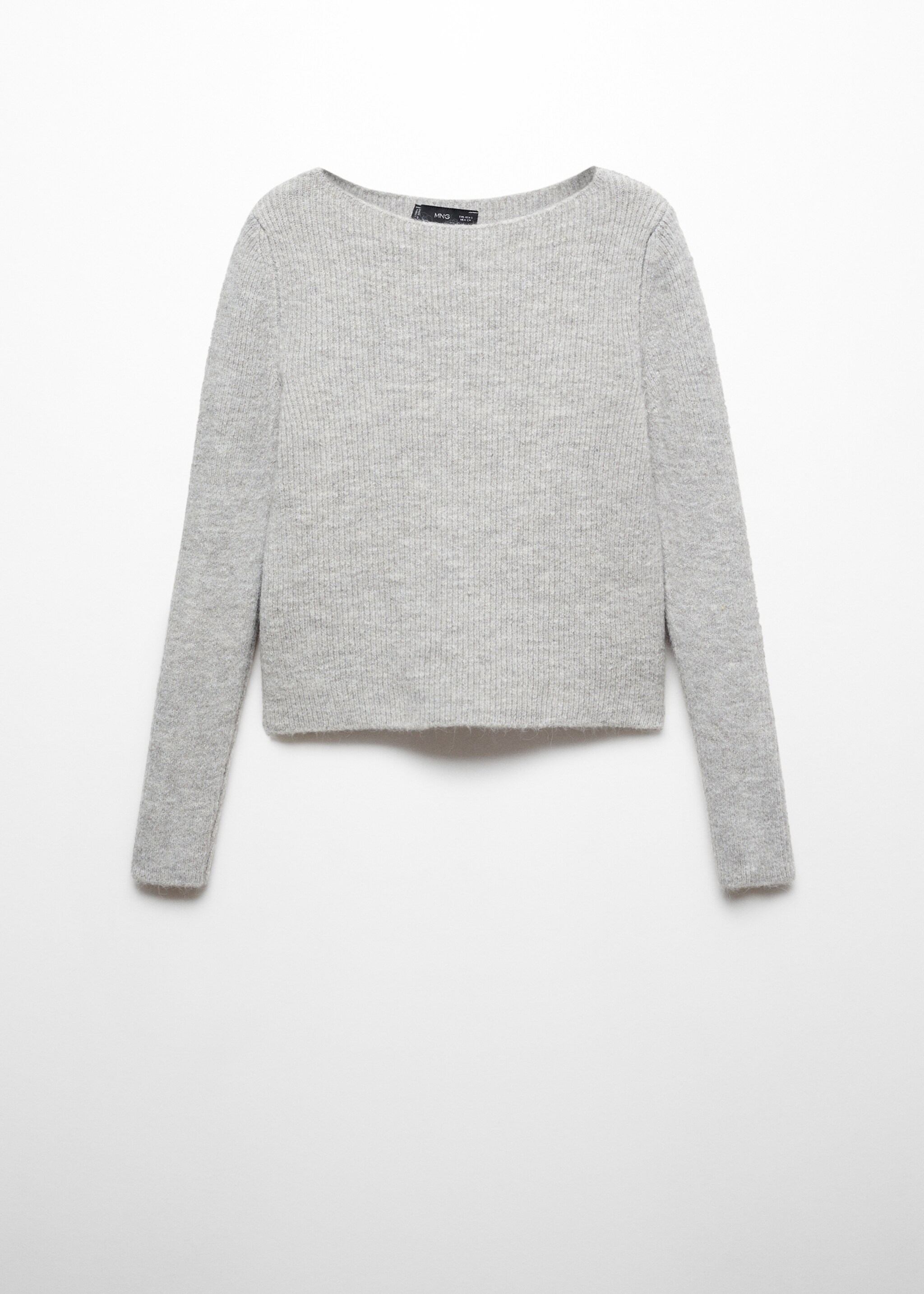 Boat-neck knitted sweater - Article without model