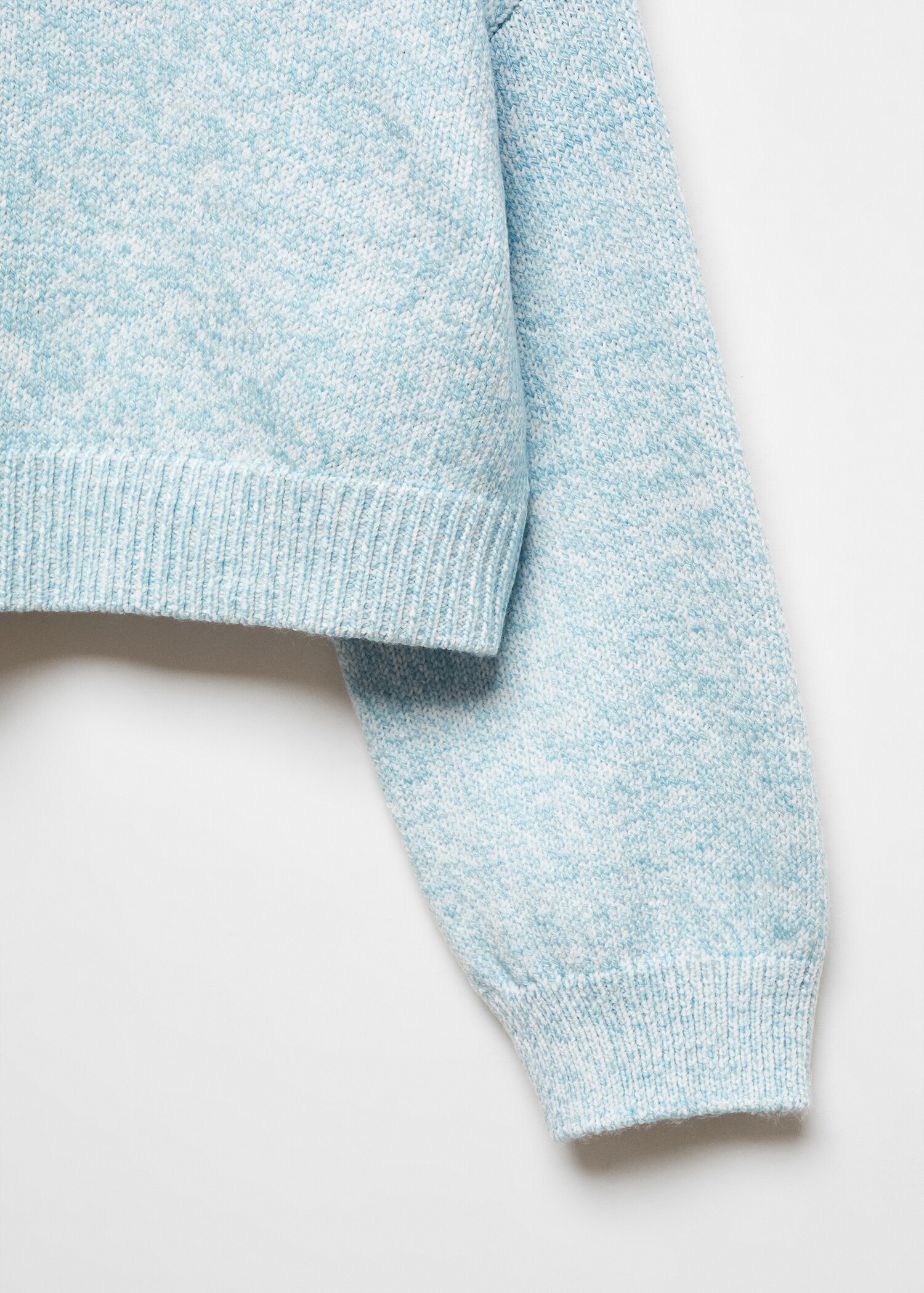 Puffed sleeves crop sweater - Details of the article 8