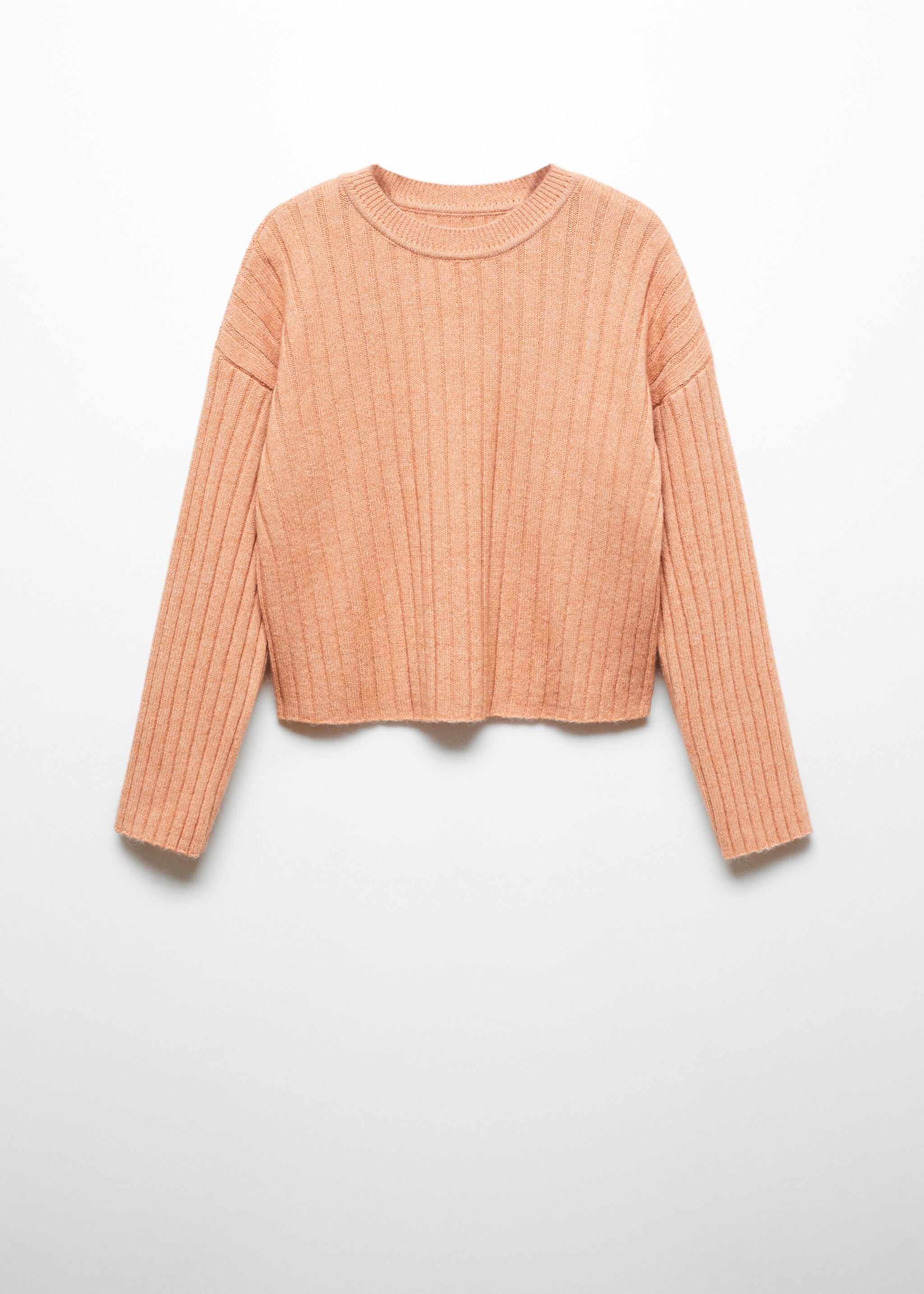 Rundhalspullover mit Rippmuster - Artikel ohne Model