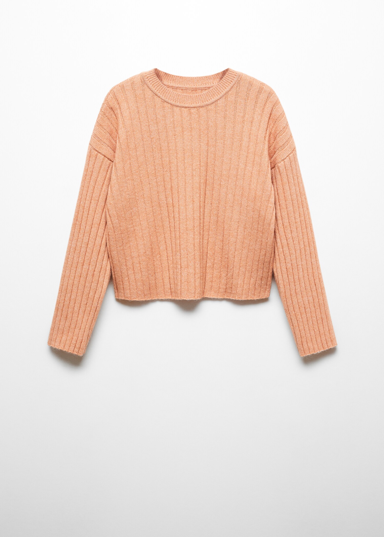 Ribbed round-neck sweater - Article without model