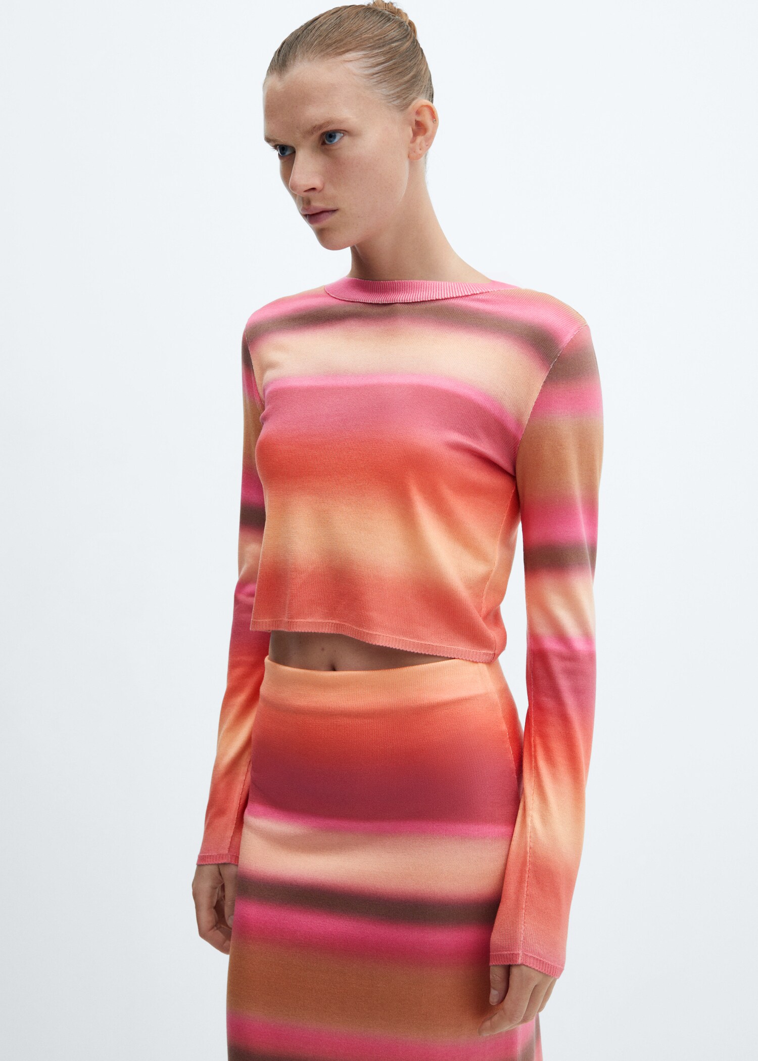 Gradient-print sweater - Medium plane