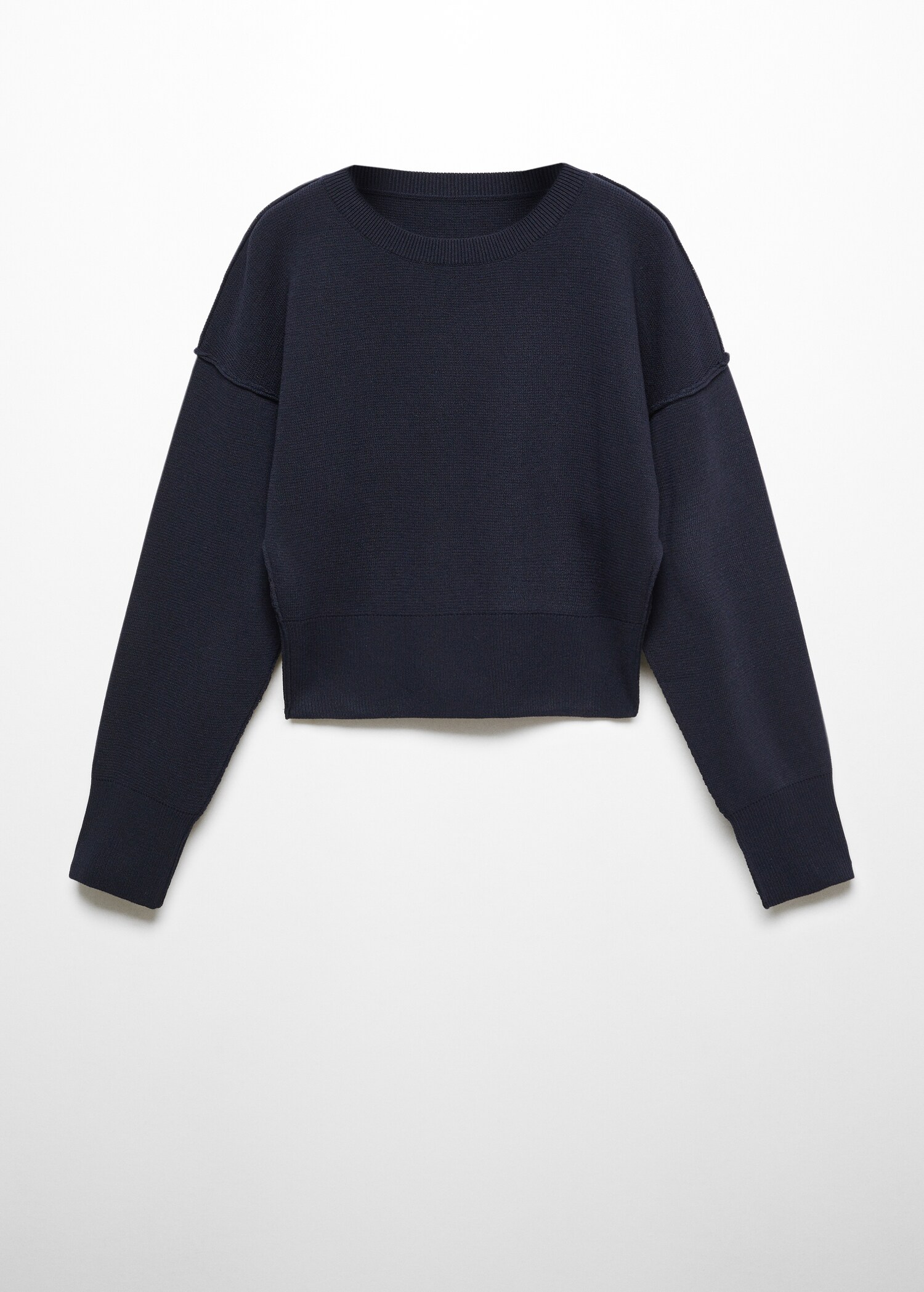 Pullover cuciture spalle cadenti - Articolo senza modello