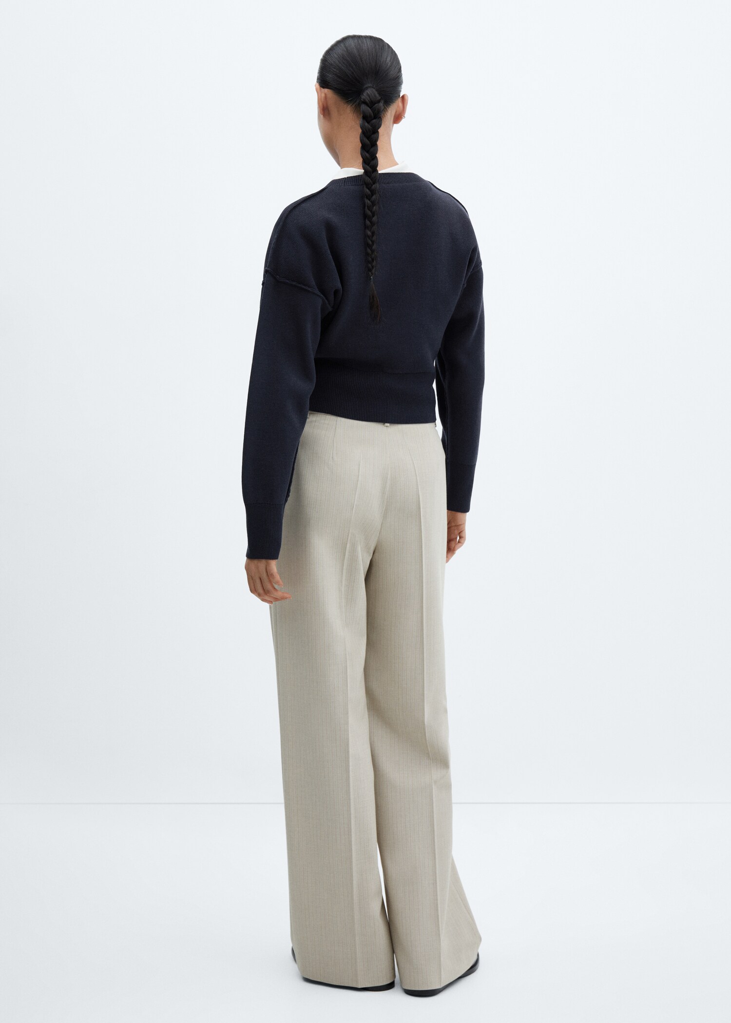 Pullover cuciture spalle cadenti - Retro dell'articolo