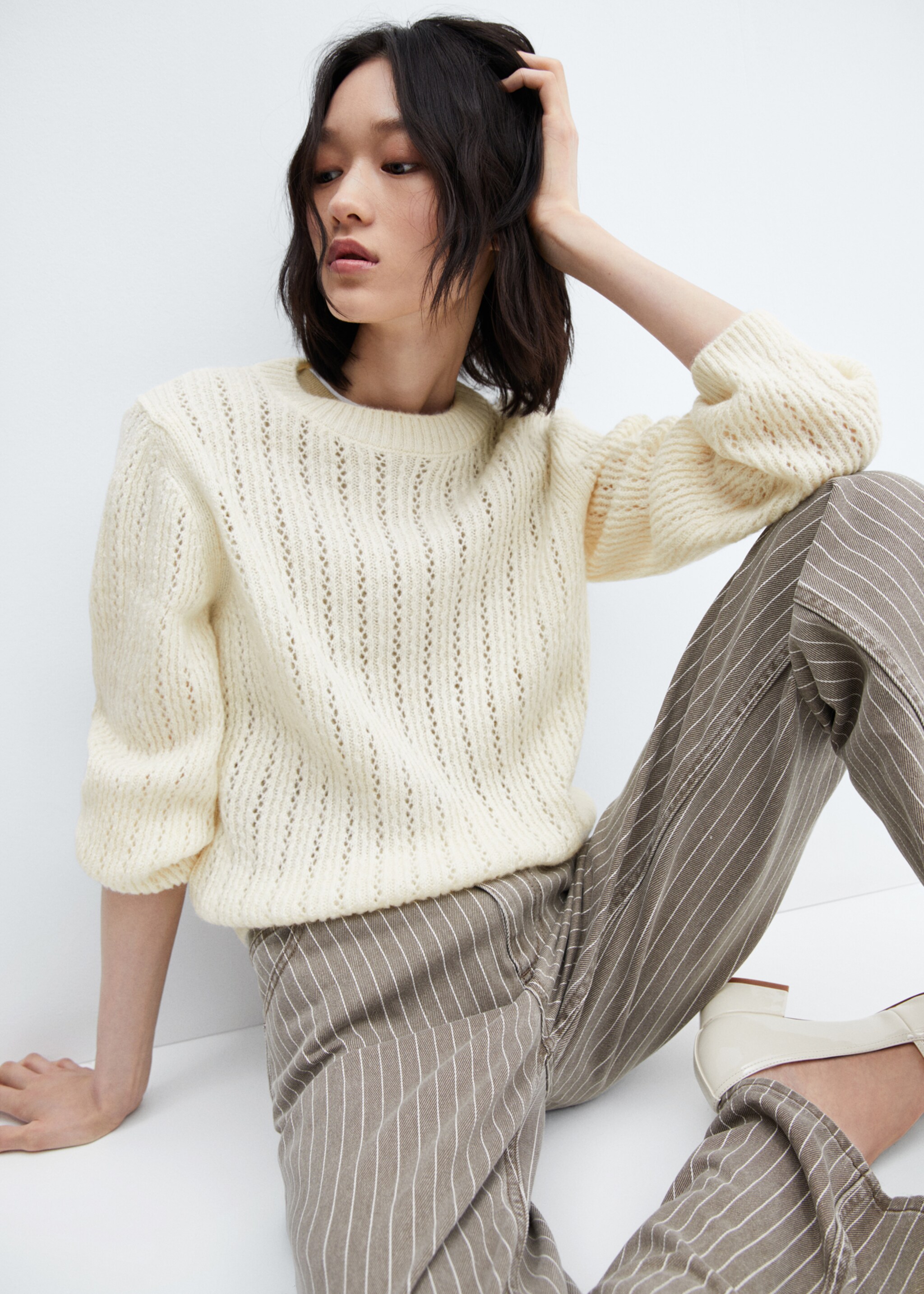 Pullover mit Lochmuster - Detail des Artikels 2