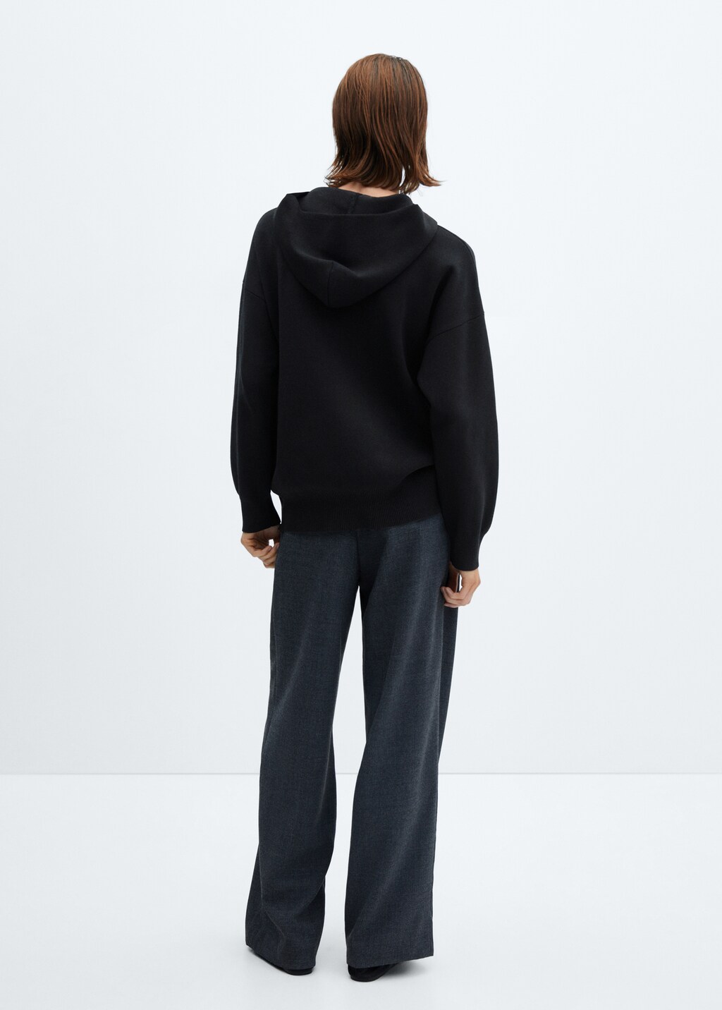 Hooded sweatshirt with front pocket - Women | MANGO OUTLET USA Hooded sweatshirt with front pocket - Women | MANGO OUTLET USA
