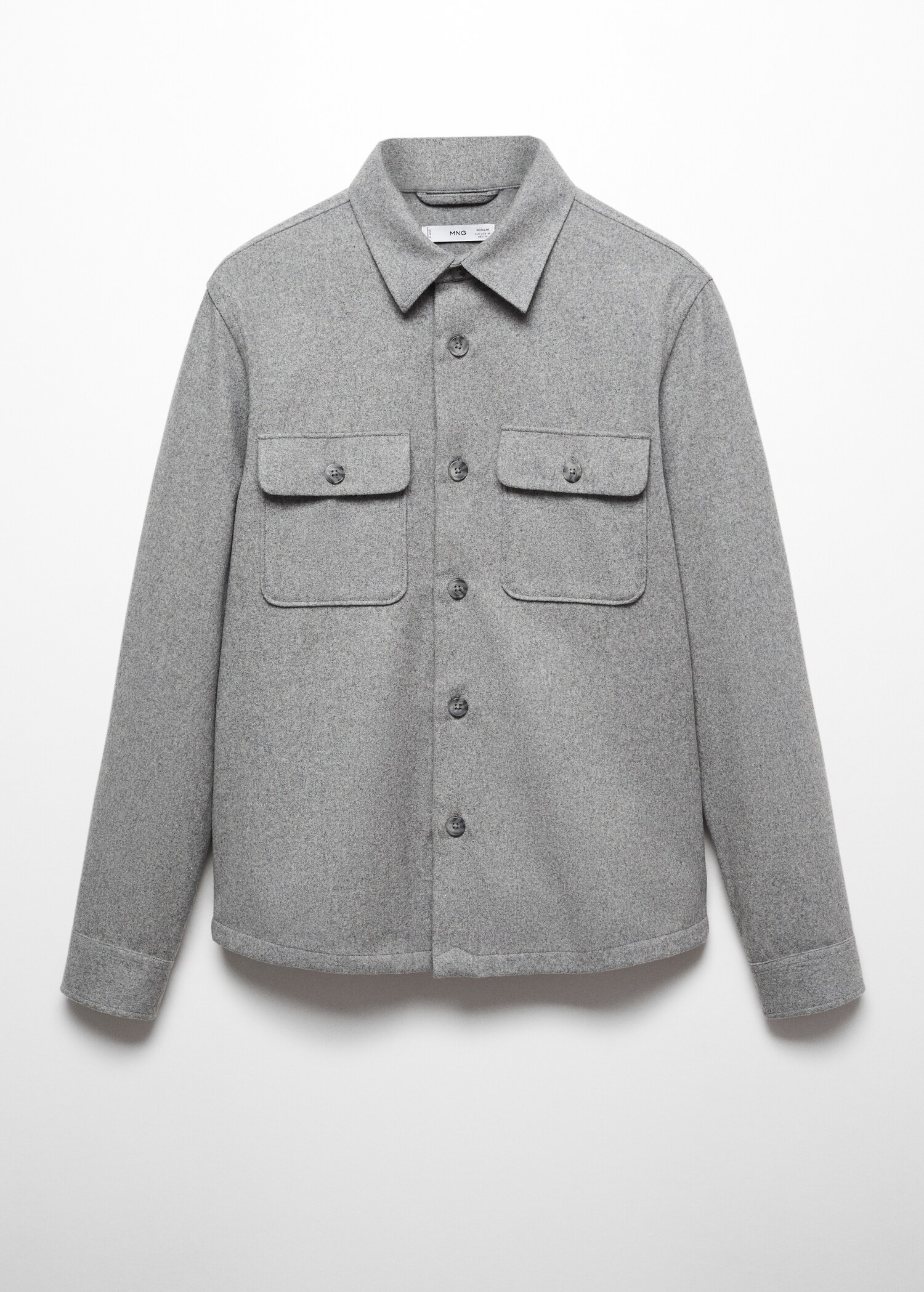 Wool overshirt with pockets - Article without model