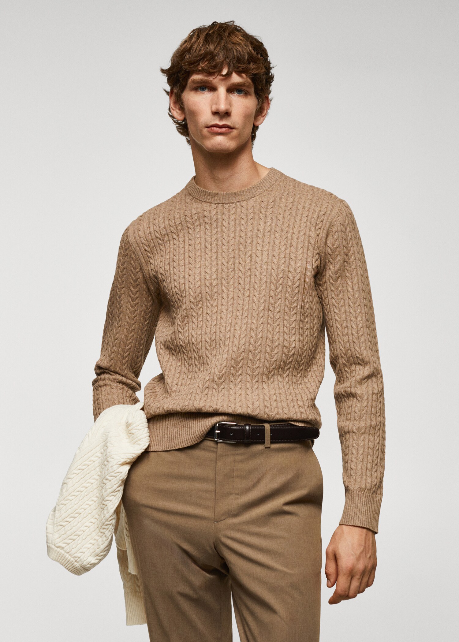 Pull-over coton tressé - Plan moyen