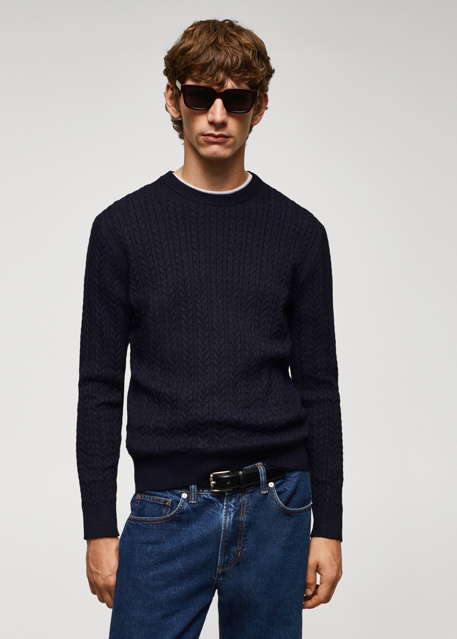 Pull-over coton tressé - Plan moyen