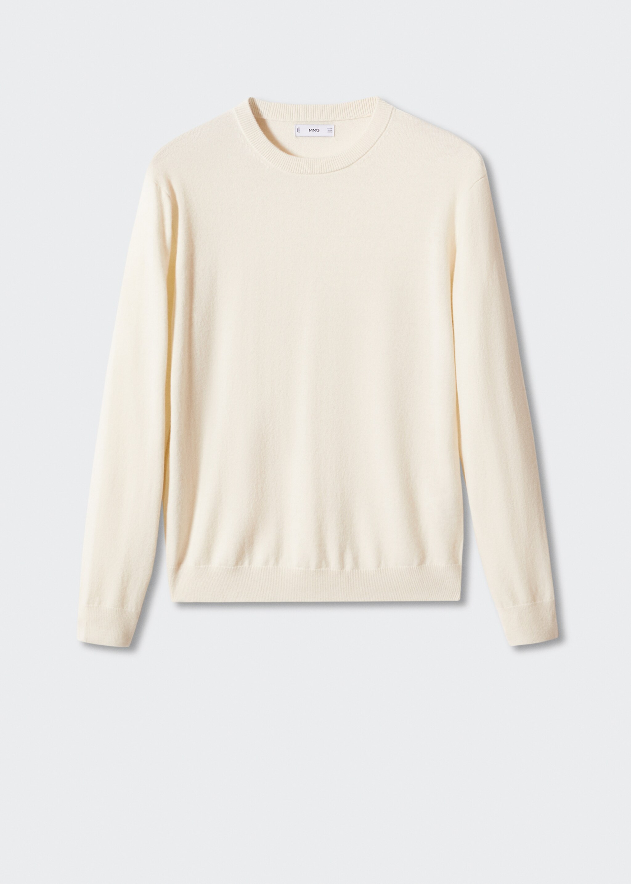 Fine-knit wool-blend sweater - Article without model, Off White. Ref: 57005962-00.