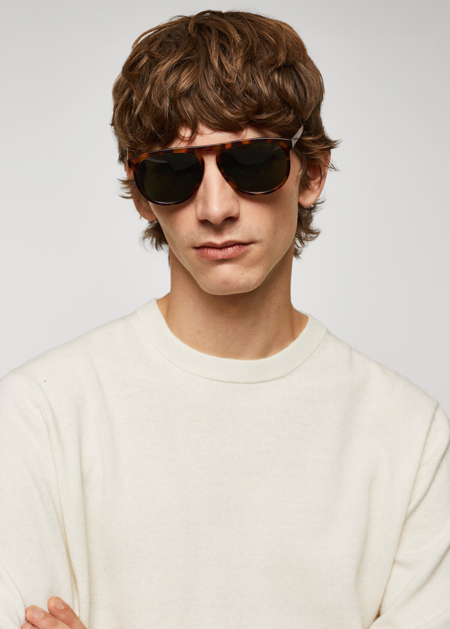 Fine-knit wool-blend sweater - Details of the article 1