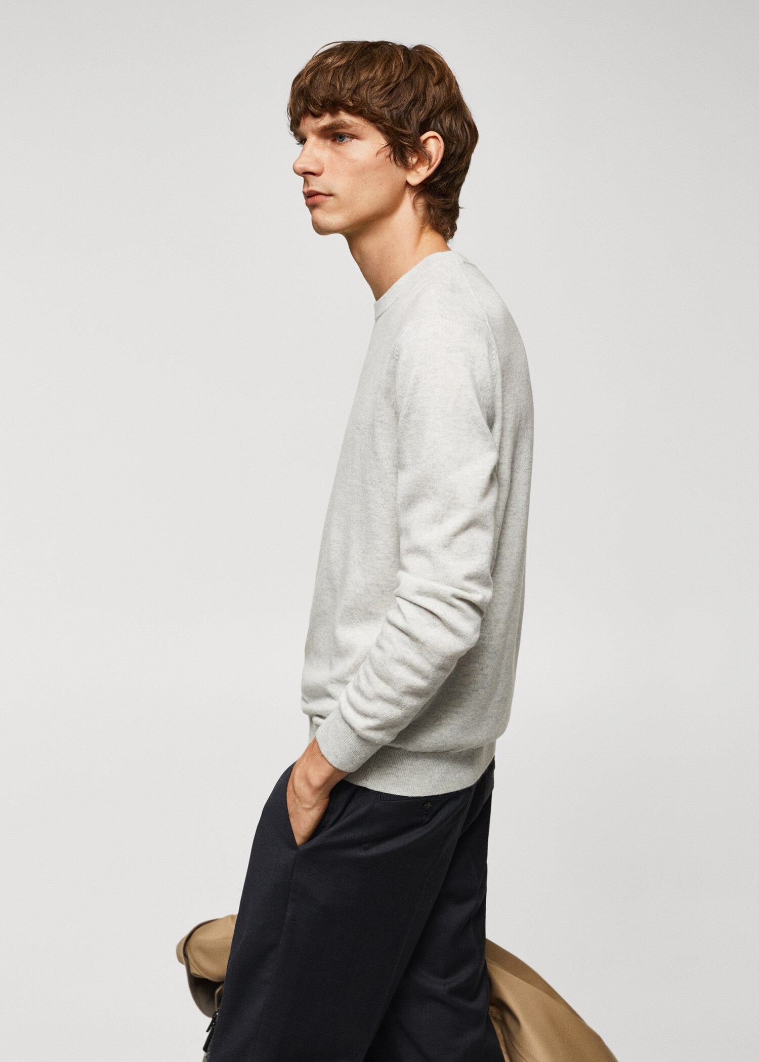 Fine-knit wool-blend sweater - Details of the article 2