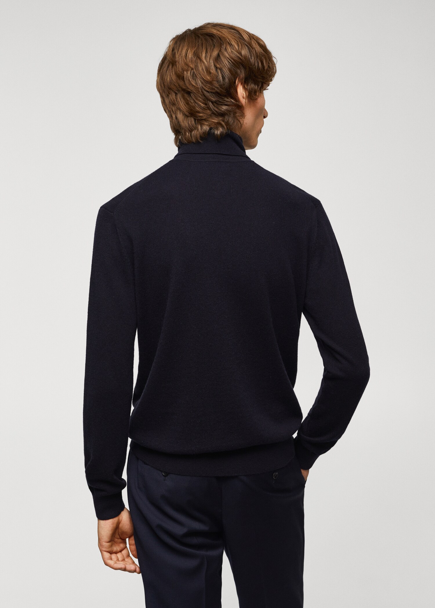Turtleneck wool sweater - Reverse of the article
