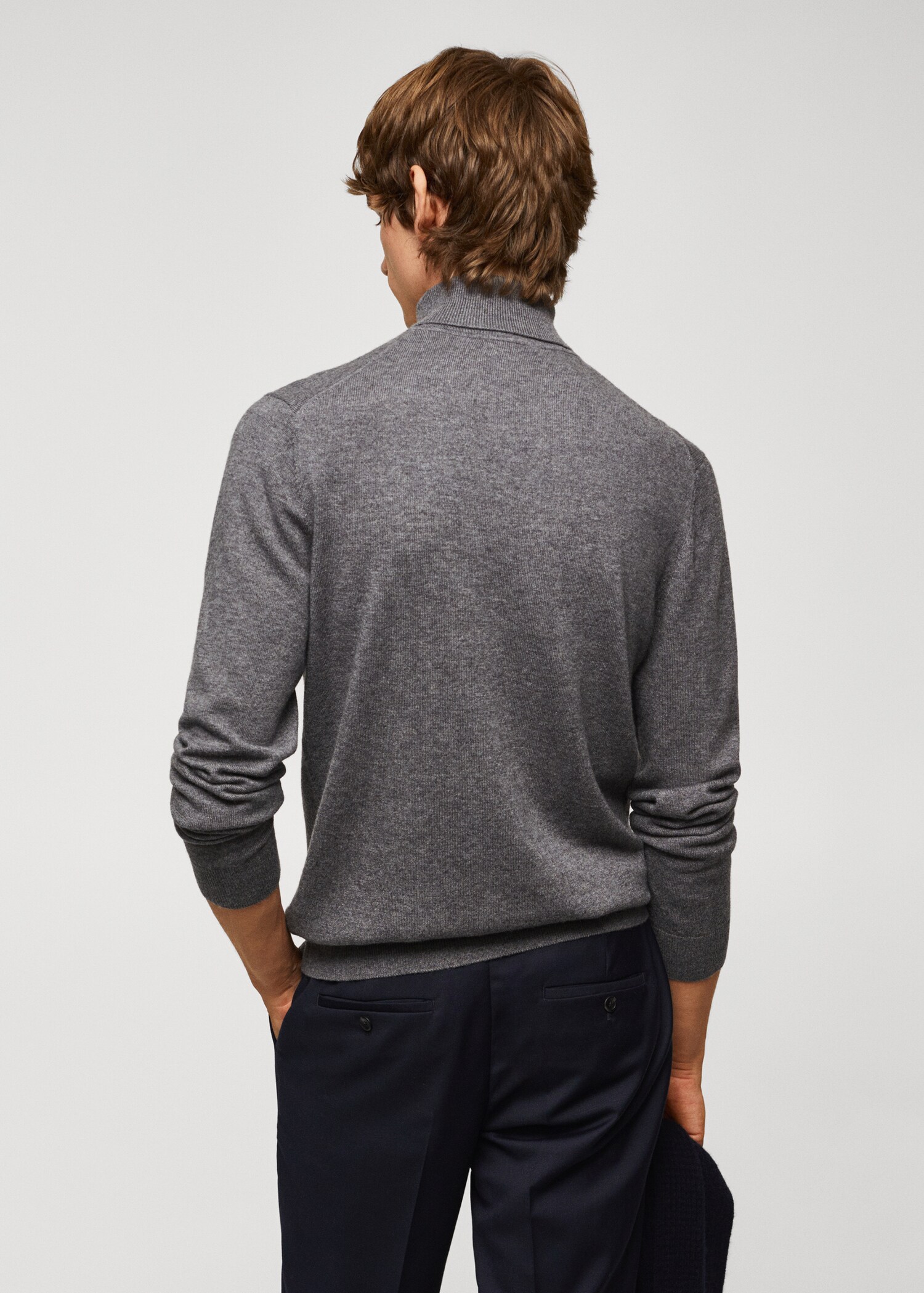 Turtleneck wool sweater - Reverse of the article