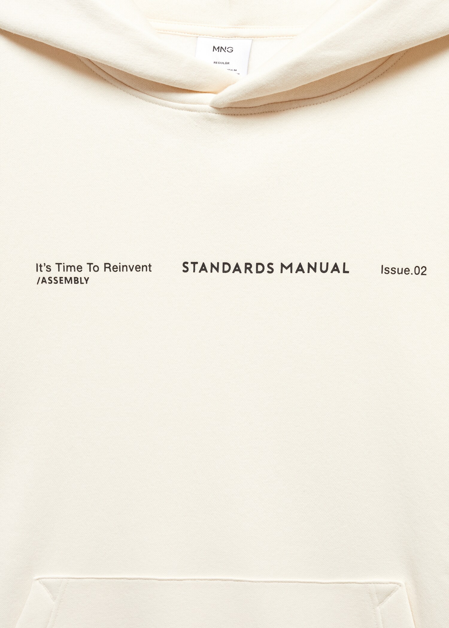 Cotton hooded sweatshirt text - Details of the article 8