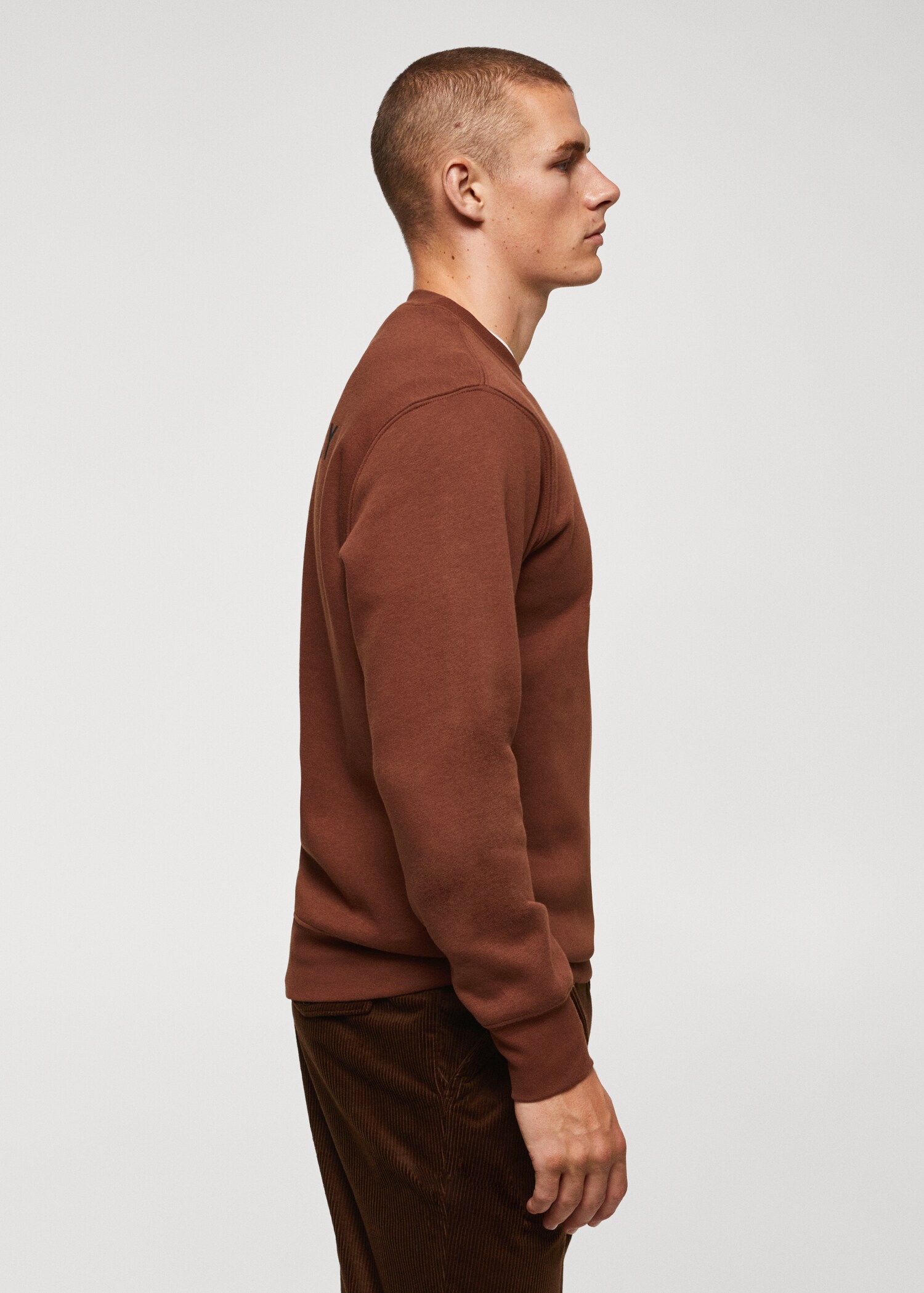 Baumwoll-Sweatshirt mit Schriftzug - Detail des Artikels 2