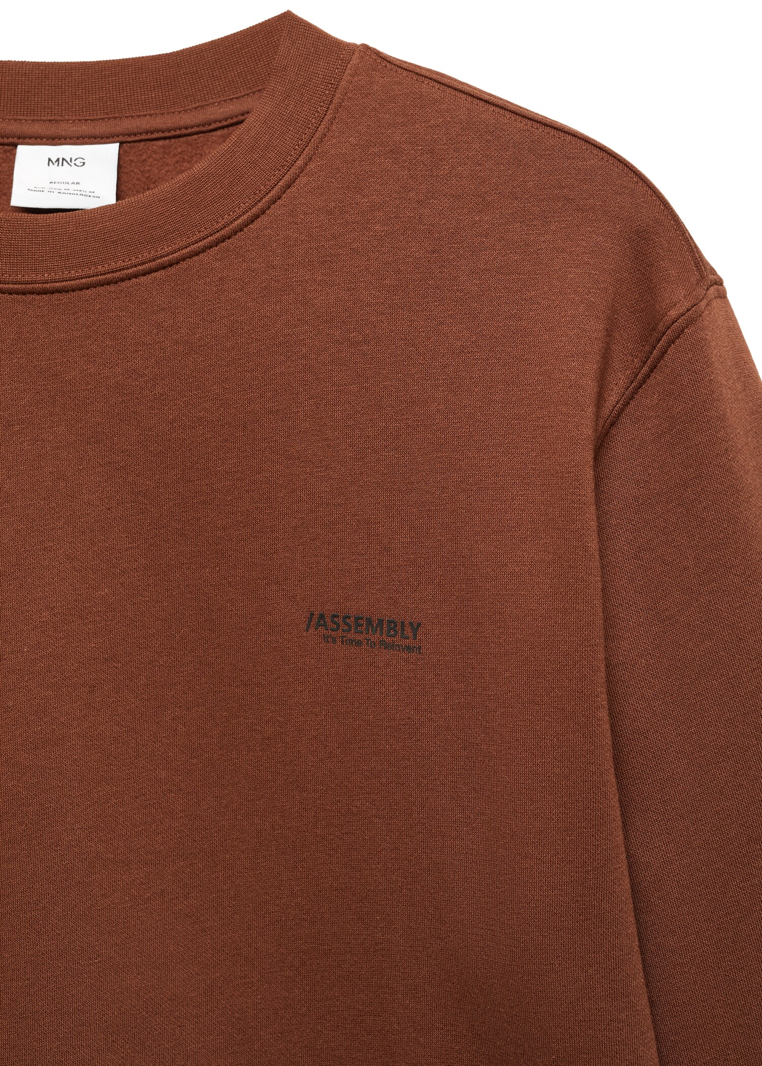 Baumwoll-Sweatshirt mit Schriftzug - Detail des Artikels 8