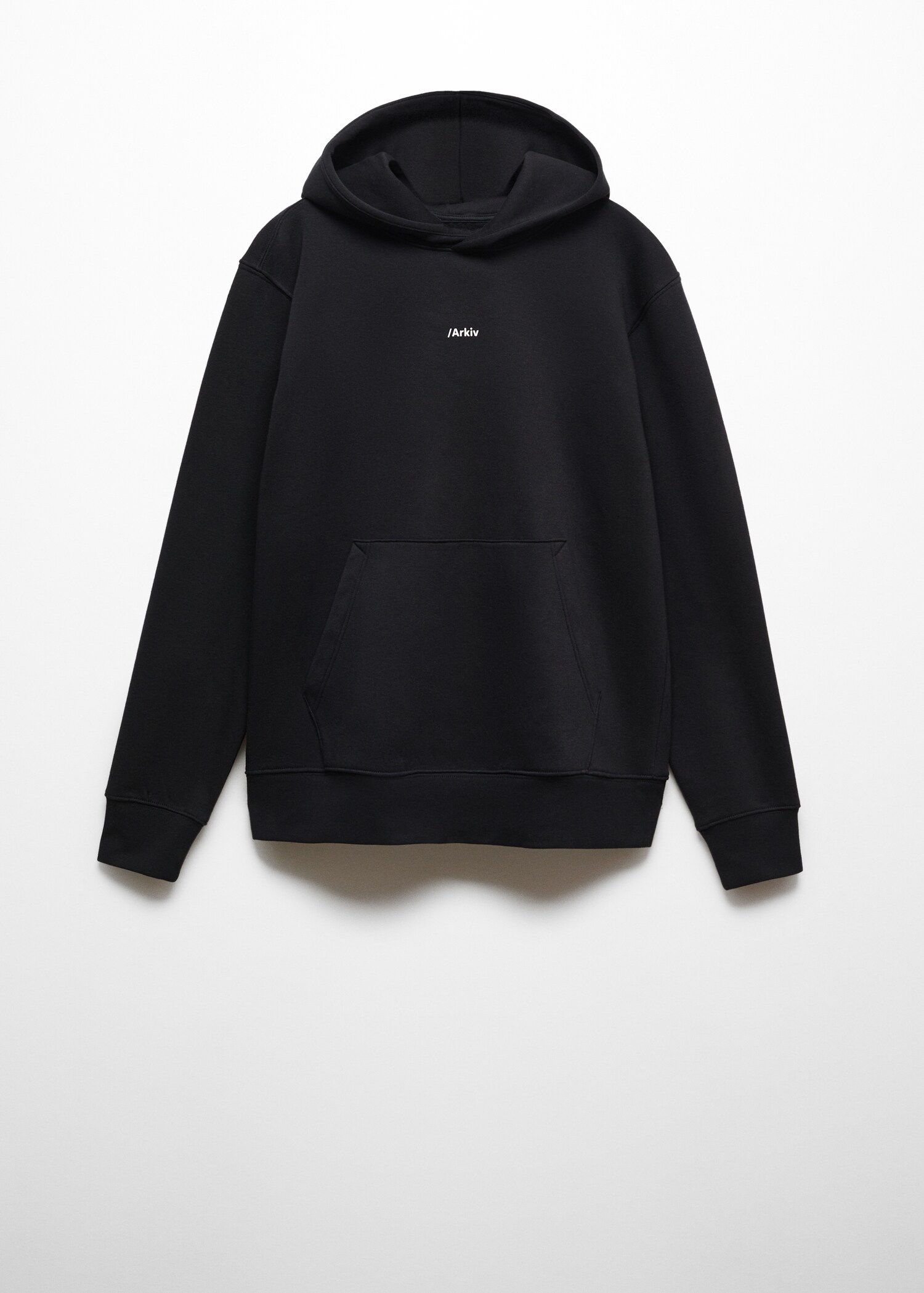 Sweatshirt huva bomull text - Artikel utan modell