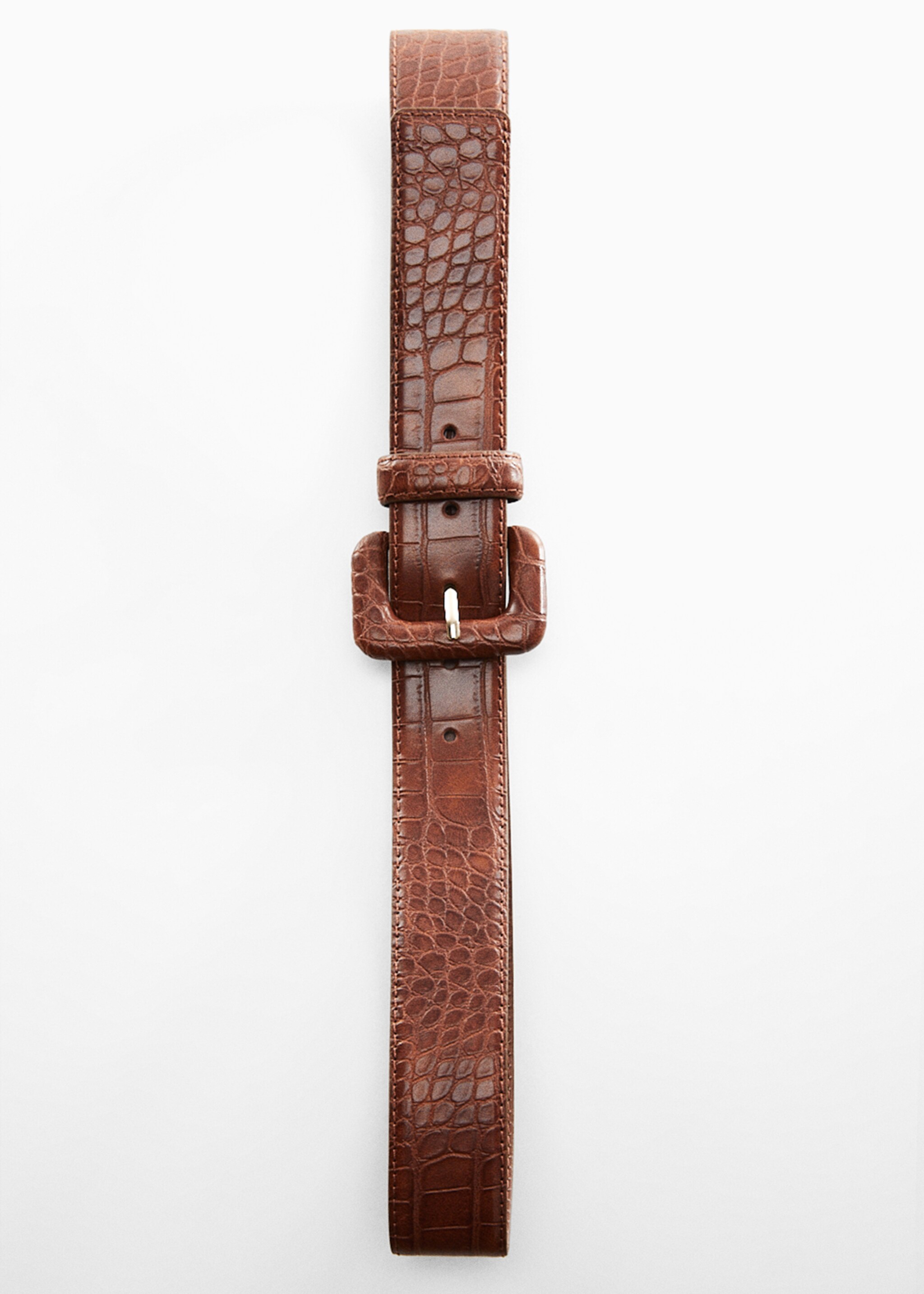 Animal print effect belt - Details of the article 5, Brown. Ref: 57005970-00.
