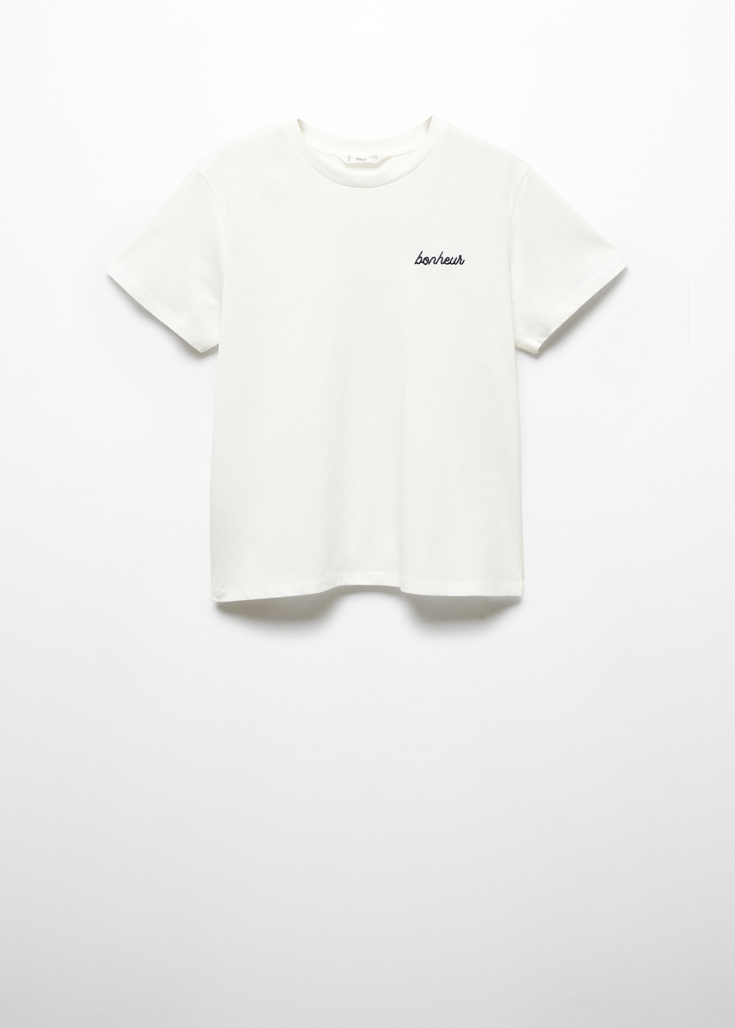 Camiseta mensaje bordado - Artículo sin modelo