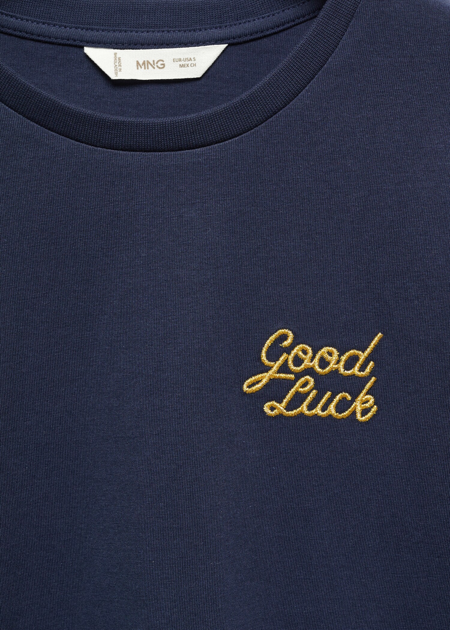 Printed message T-shirt - Details of the article 8