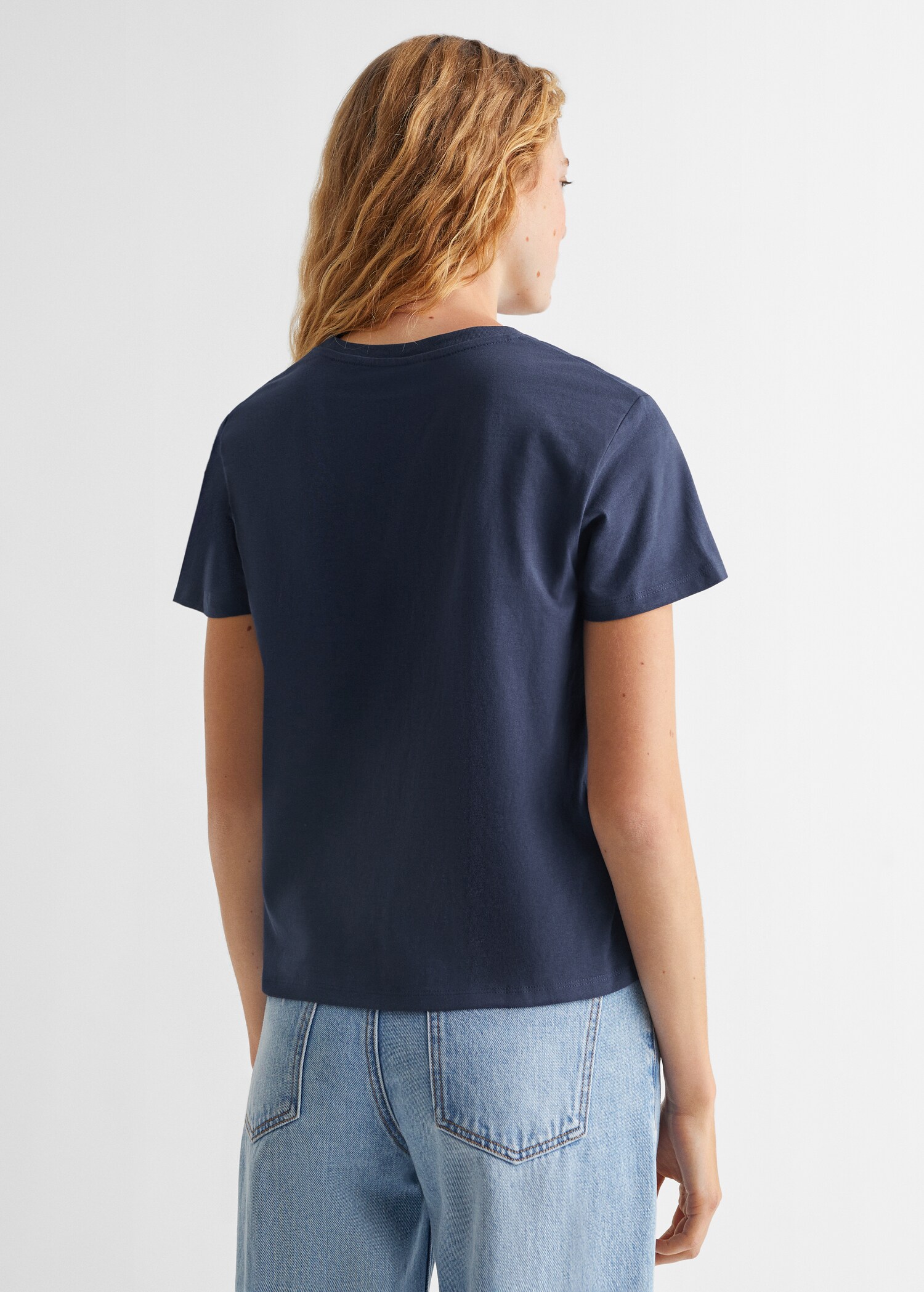 Printed message T-shirt - Reverse of the article