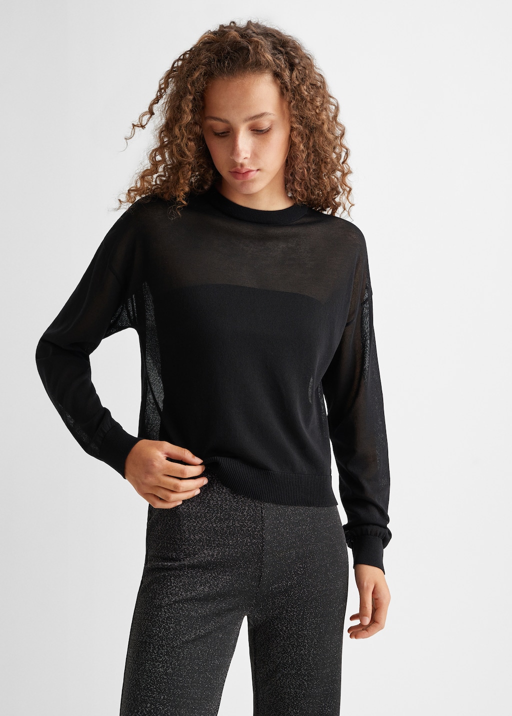 Striped long sleeves t-shirt - Teen Girl | MANGO OUTLET USA