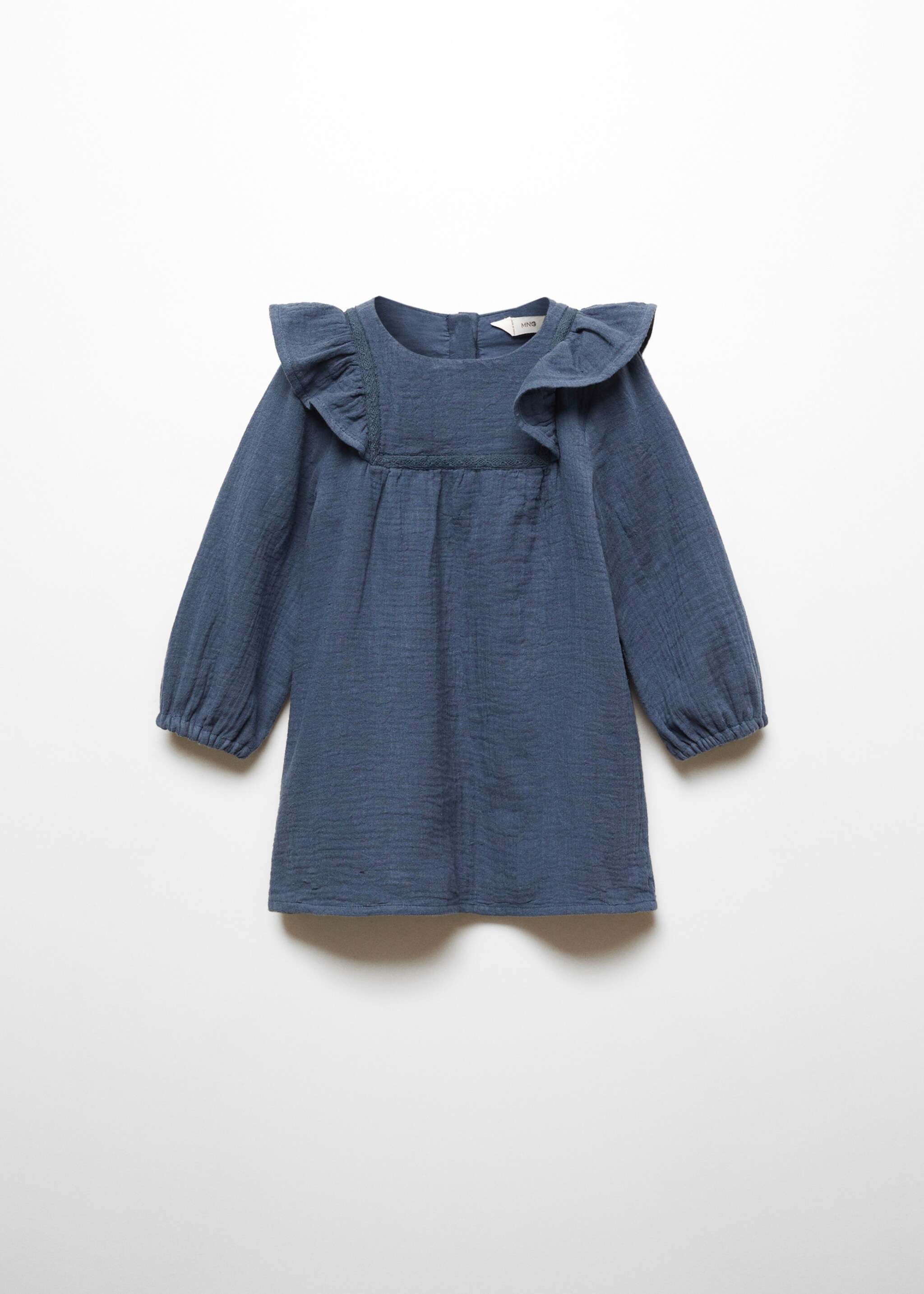 Klänning av bomullsblandning - Artikel utan modell, Kina Blå. Ref: 57005984-00.