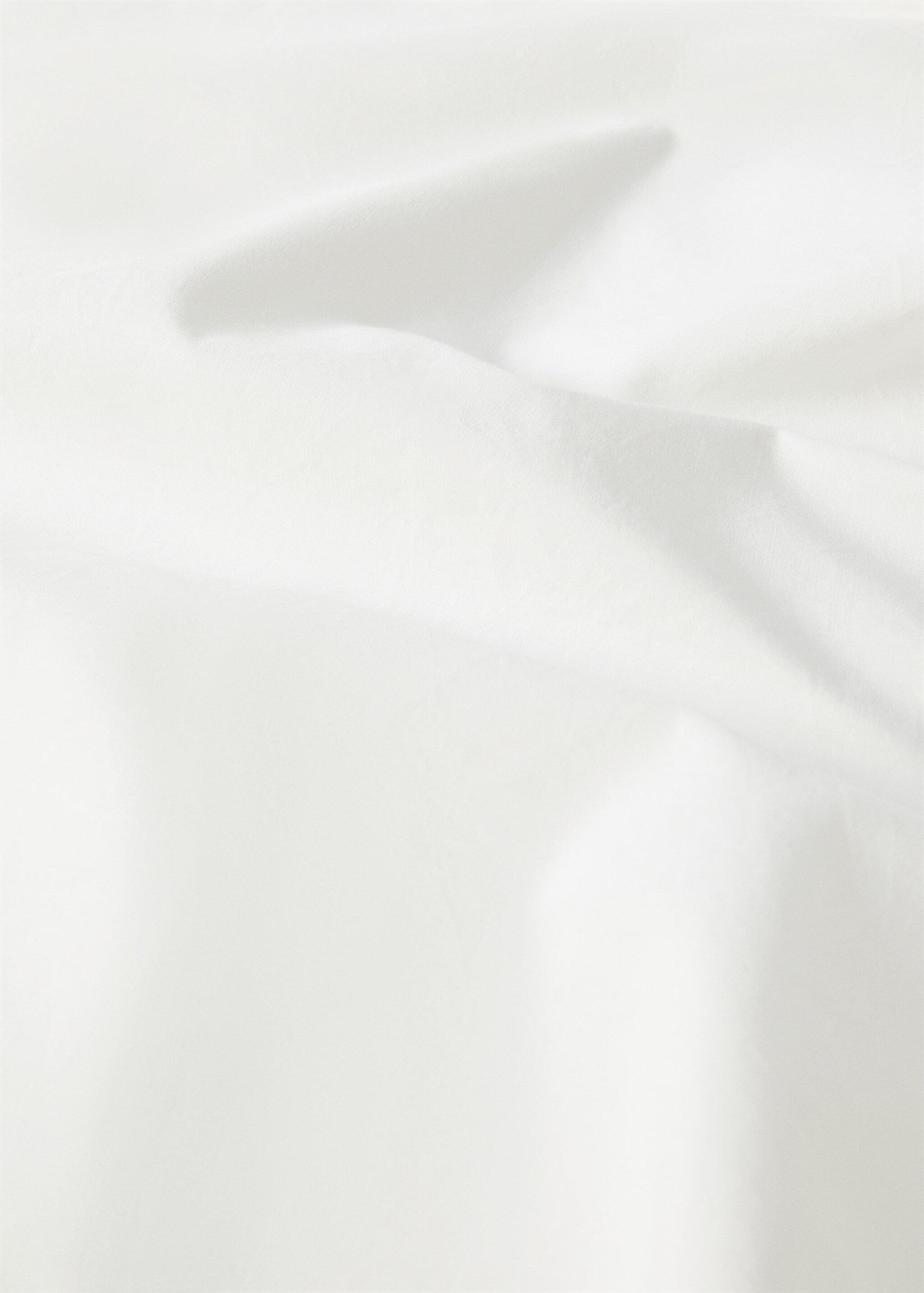 Embroidered cotton top sheet 150cm - Details of the article 2, Beige. Ref: 57005989-00.