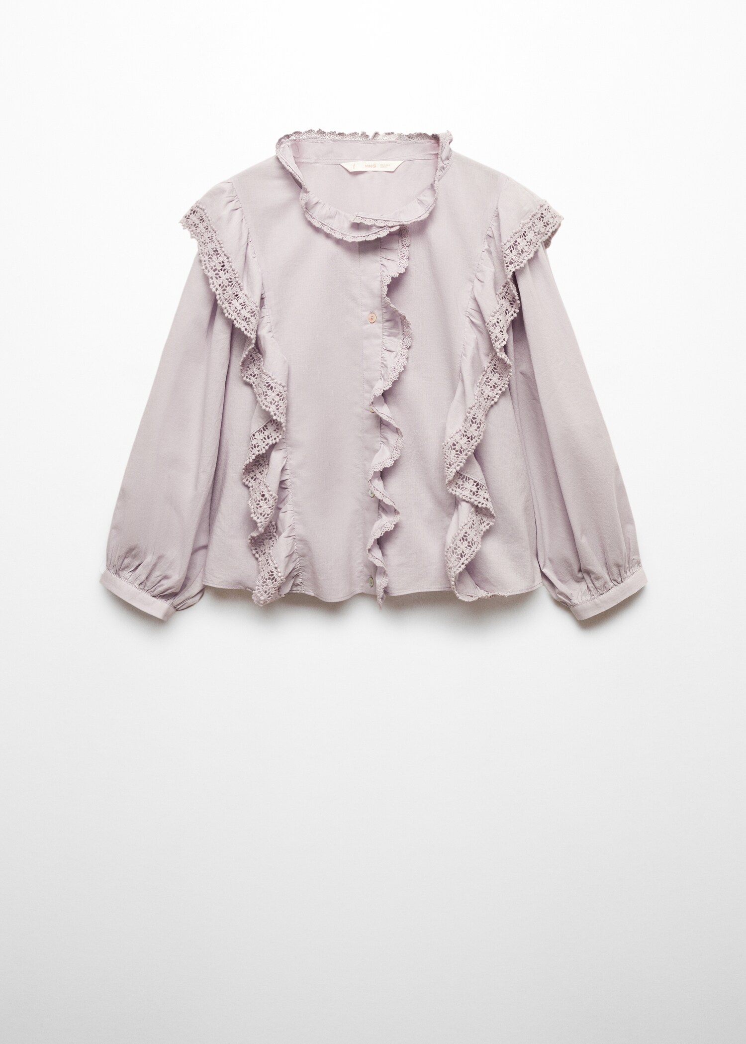 Lace blouse with ruffles - Article without model