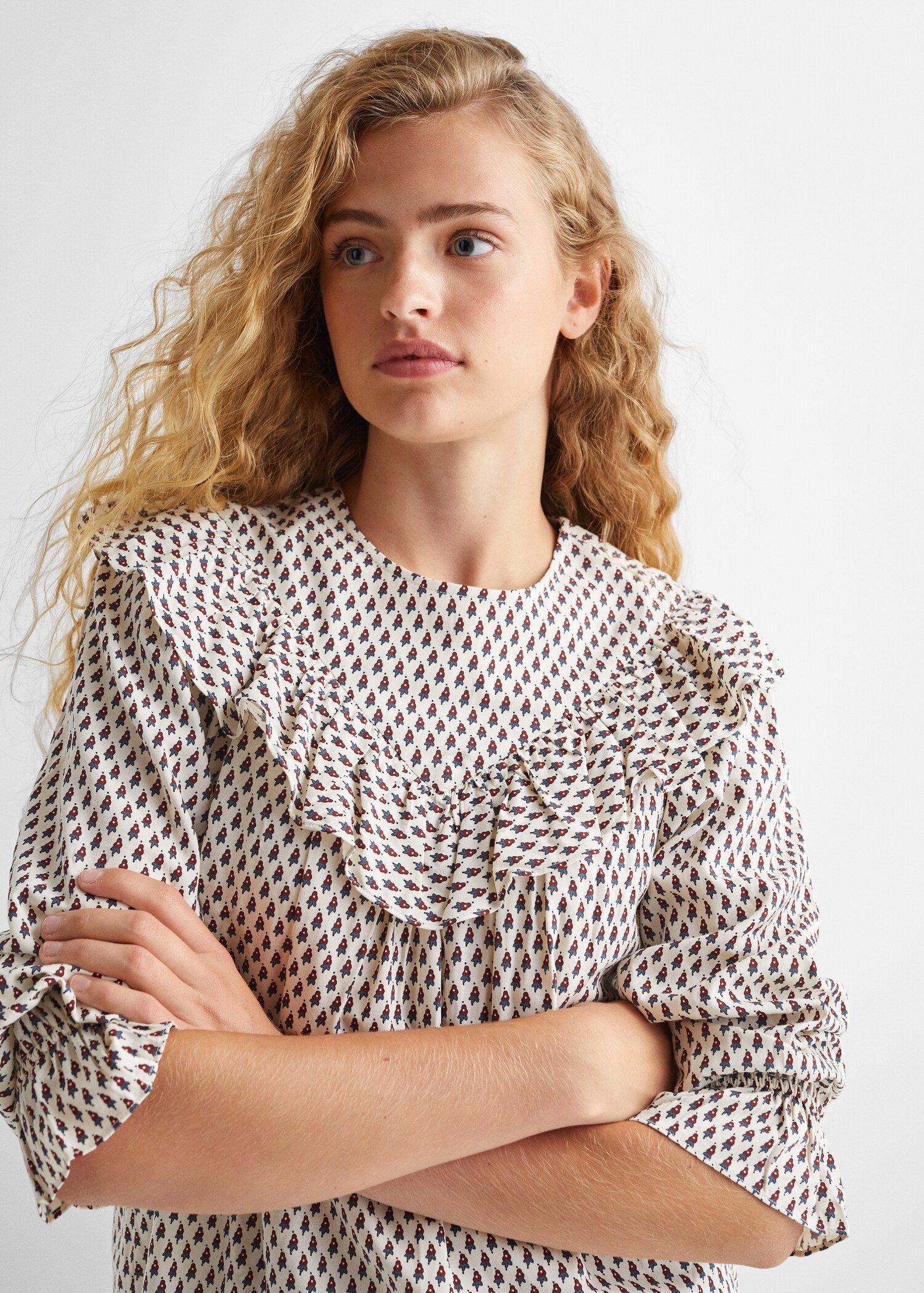 Blusa estampado volantes - Detalle del artículo 1