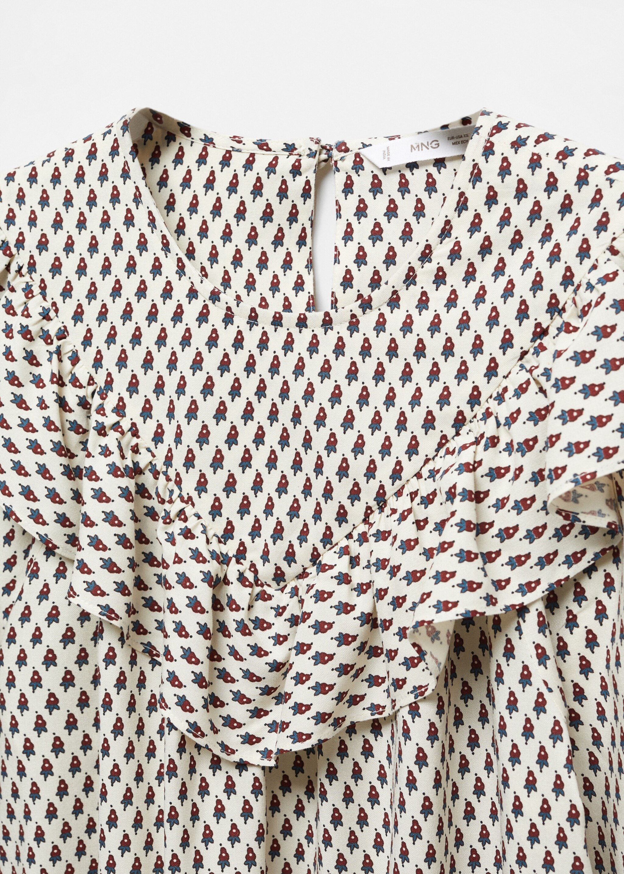 Ruffles printed blouse - Details of the article 8