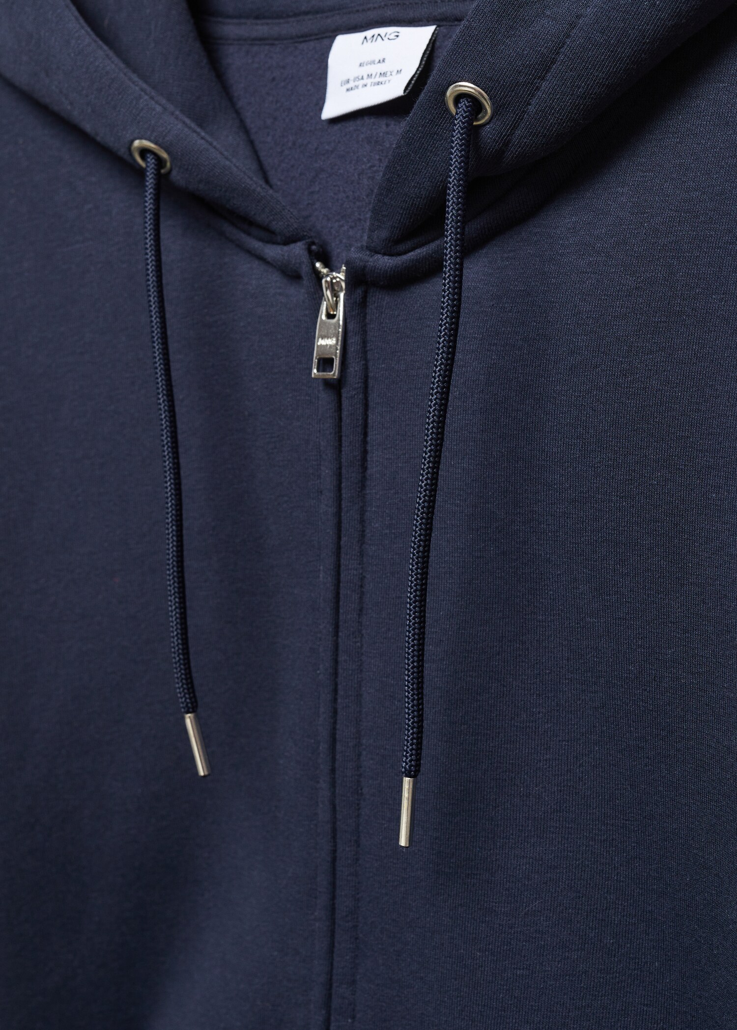 Felpa cotone cappuccio zip - Dettaglio dell'articolo 8
