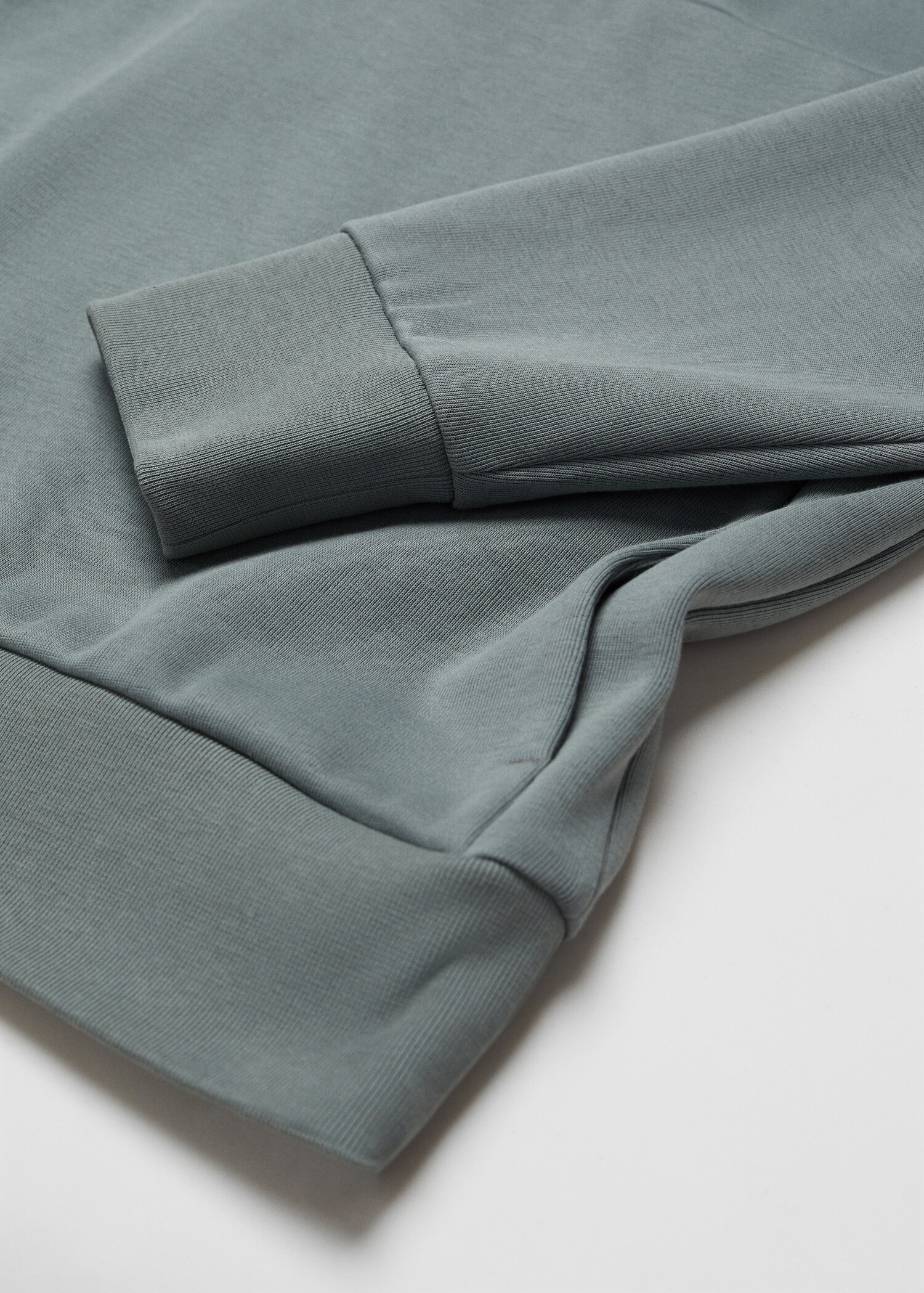 Oversized cotton sweatshirt with zip - Details of the article 8