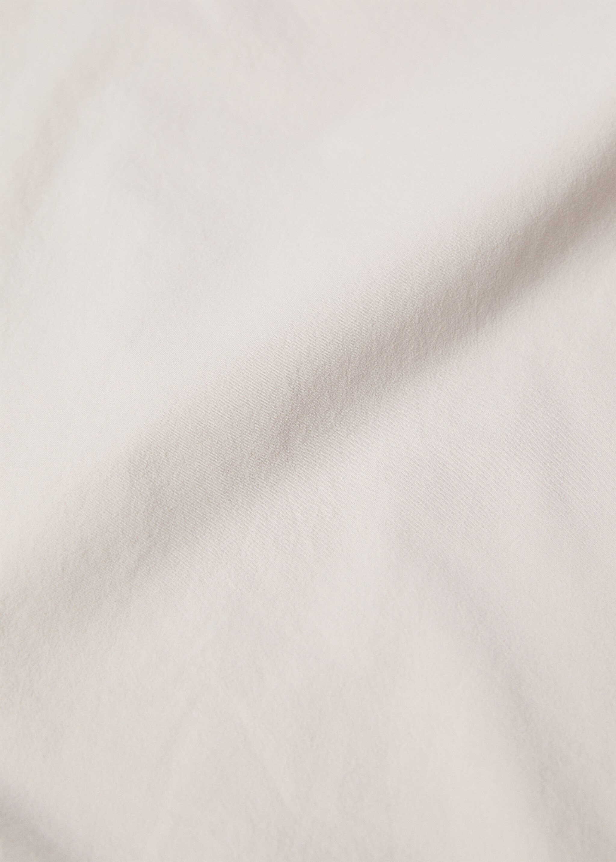 Washed cotton fitted sheet 160x200cm - Details of the article 2, Beige. Ref: 57006324-00.